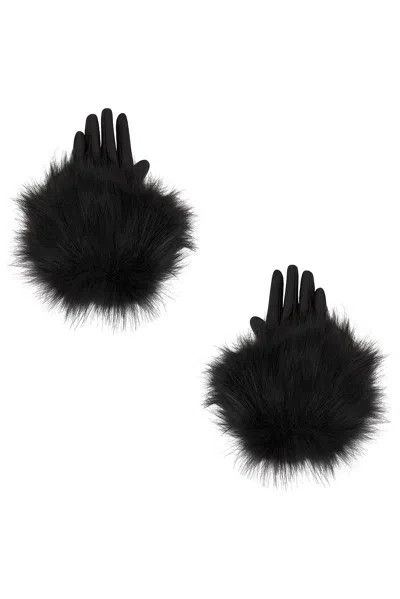 Saint Laurent Paris oc11z0126 799318 Size: 6.5 / Gloves in Animal Free Fur Black Size ONE SIZE - 1 Preview