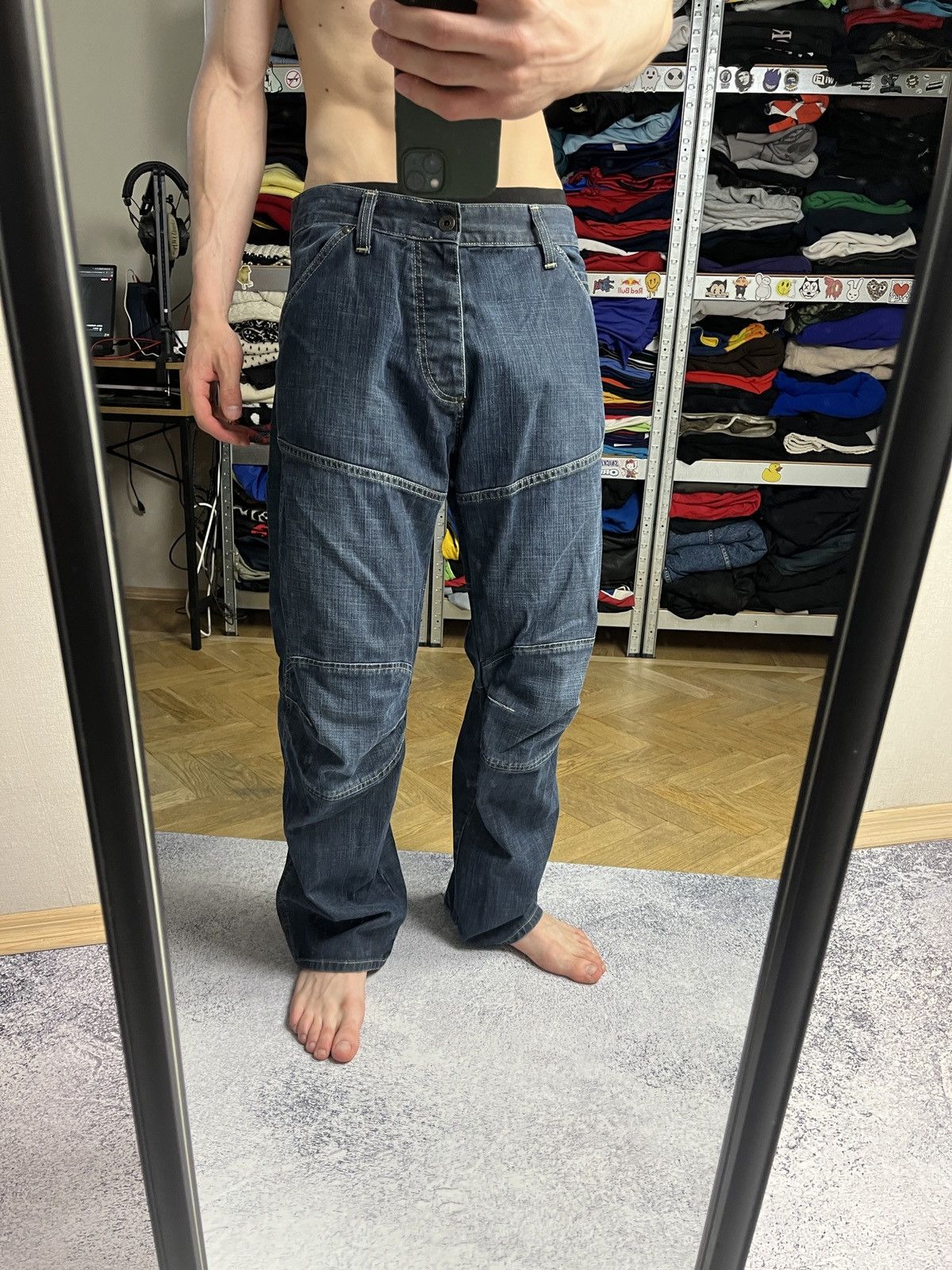 G-Star G-STAR Raw Big Logo Denim Pants Jeans Streetwear Hype 34x32 Size US 32 / EU 48 - 3 Thumbnail