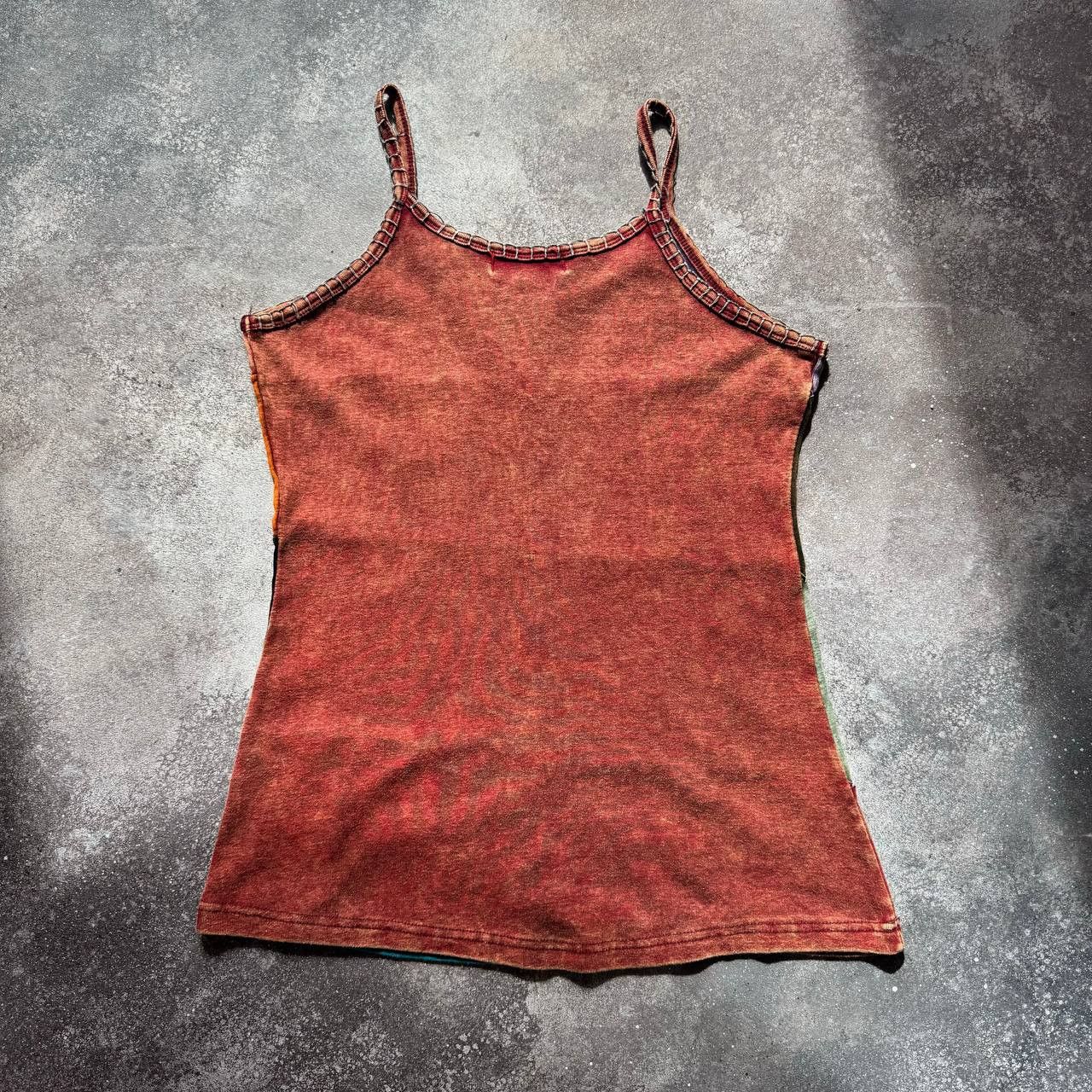 Japanese Brand Multicolour Vintage Washed Tank Top Size L / US 10 / IT 46 - 7 Thumbnail