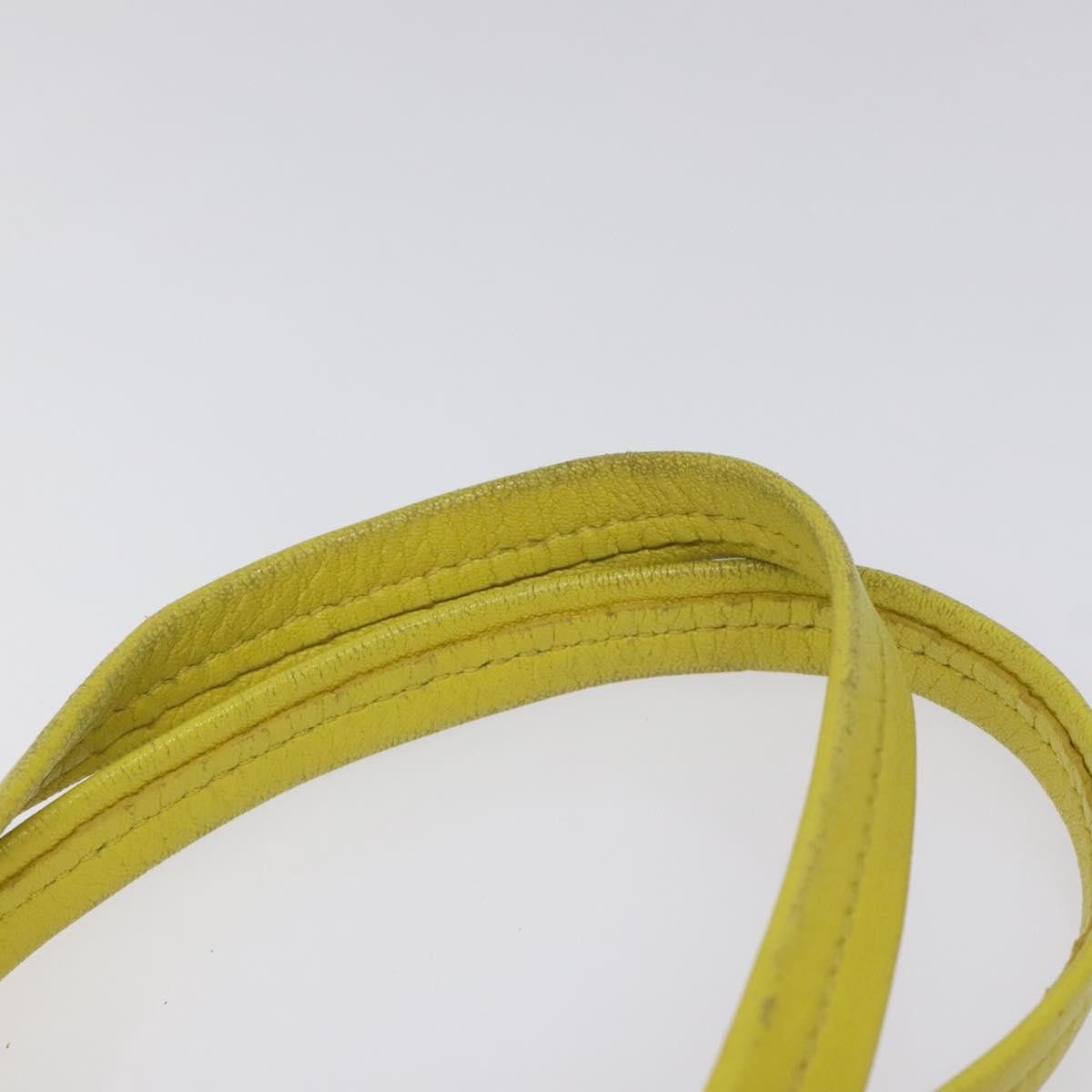 Celine CELINE Hand Bag Leather Yellow Size ONE SIZE - 8 Thumbnail