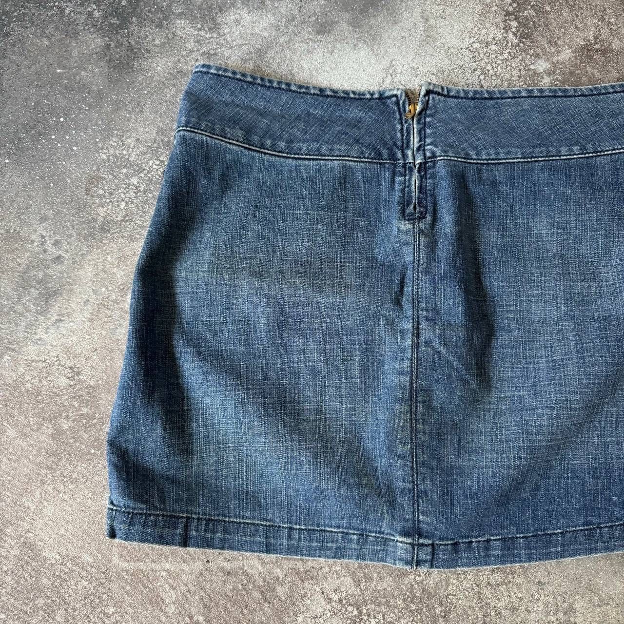 20471120 × Hysteric Glamour × Japanese Brand Y2K Super Sexy Vintage Denim Mini Skirt Size 30" / US 8 / IT 44 - 6 Thumbnail