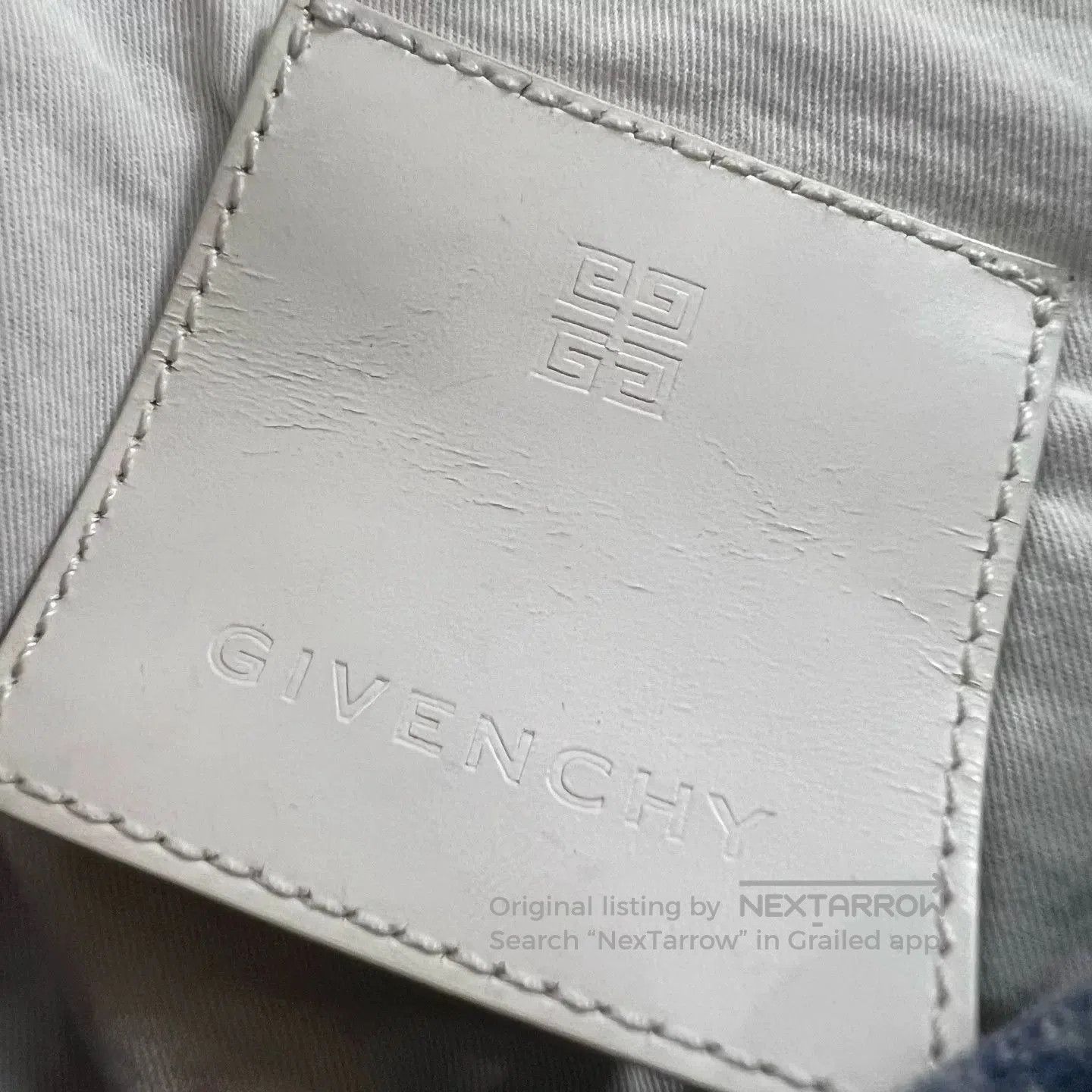 Givenchy Givenchy Blue Denim Logo Jacket Size M. Size US M / EU 48-50 / 2 - 2 Thumbnail