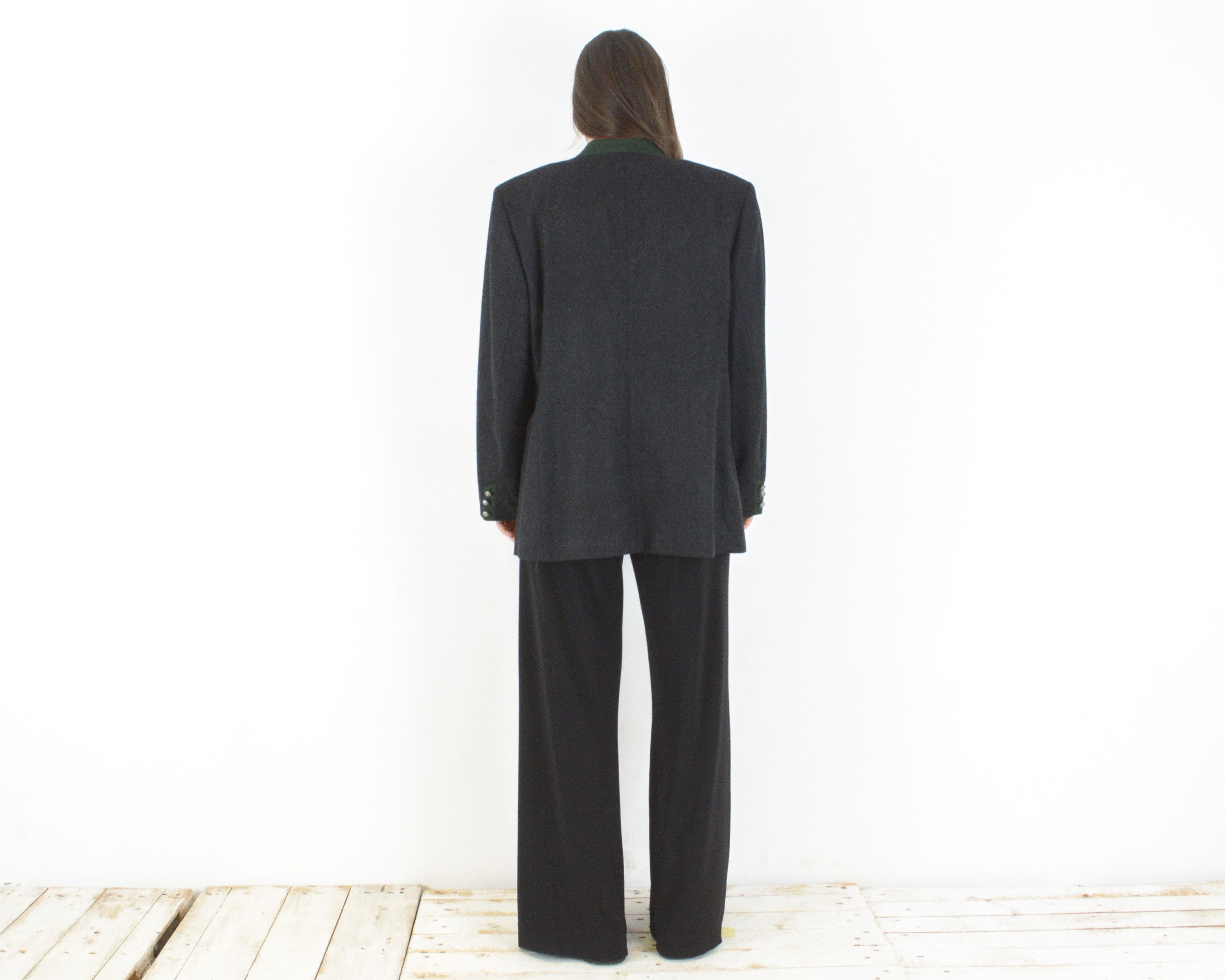 Vintage H. Moser XL EU 46 Blazer Wool Jacket Trachten Cardigan Size XL / US 12-14 / IT 48-50 - 4 Thumbnail