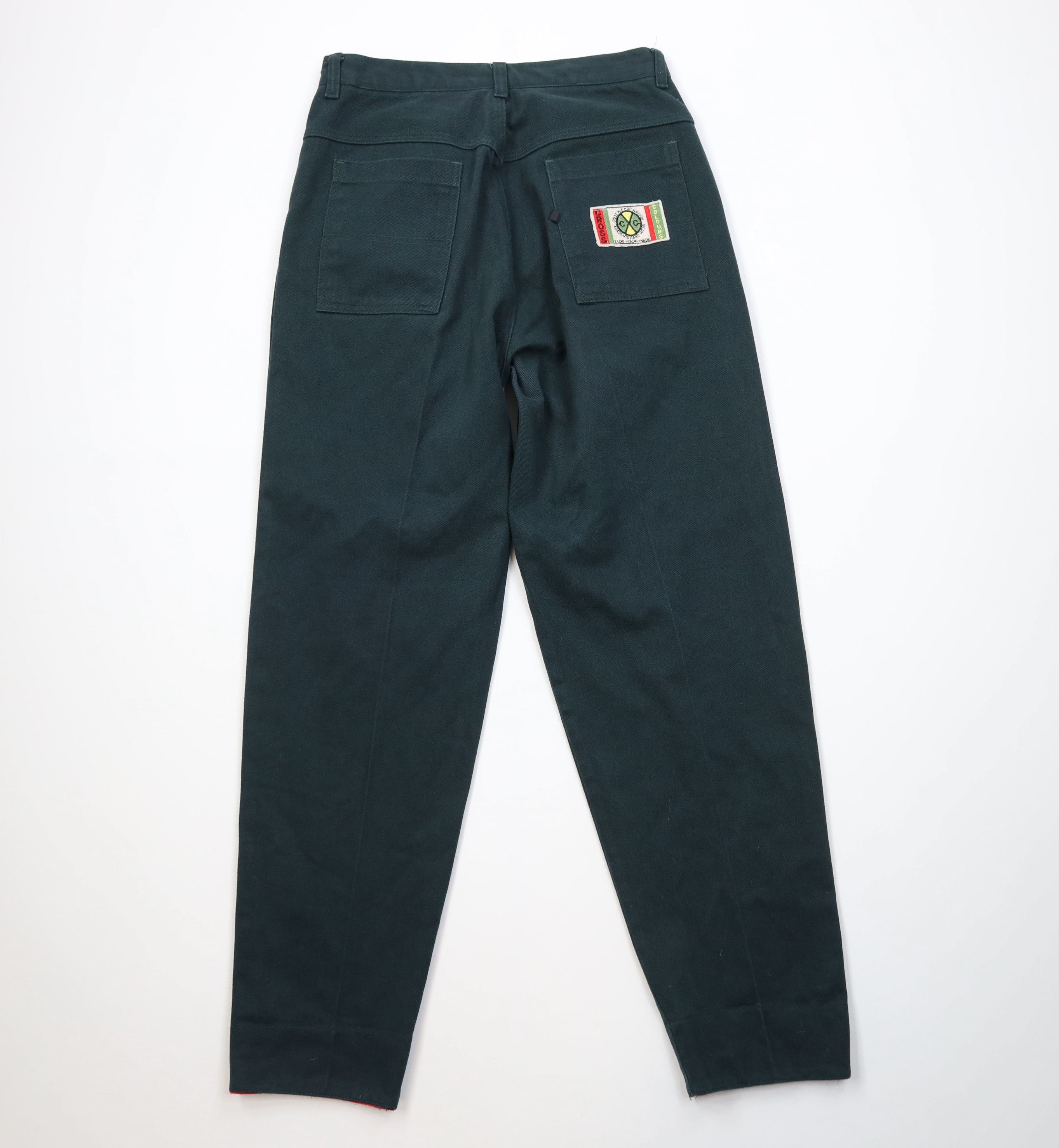 Vintage Vintage 90s Cross Colours Fit Flip Cuff Denim Jeans Green Size US 30 / EU 46 - 9 Thumbnail