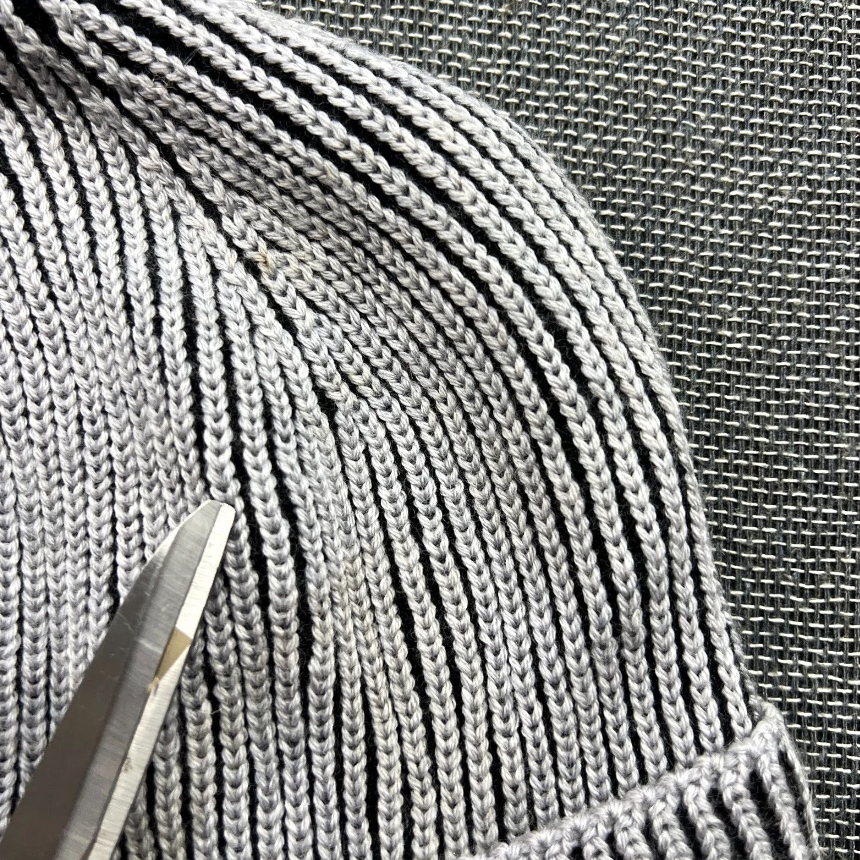 Vintage ACLIMA Beanie Hat One Size OS 100% Merino Wool Gray Black Ribbon Cuffed Ullvang Ulvang Unisex Adults Beanie Wool Knit Size ONE SIZE - 4 Thumbnail