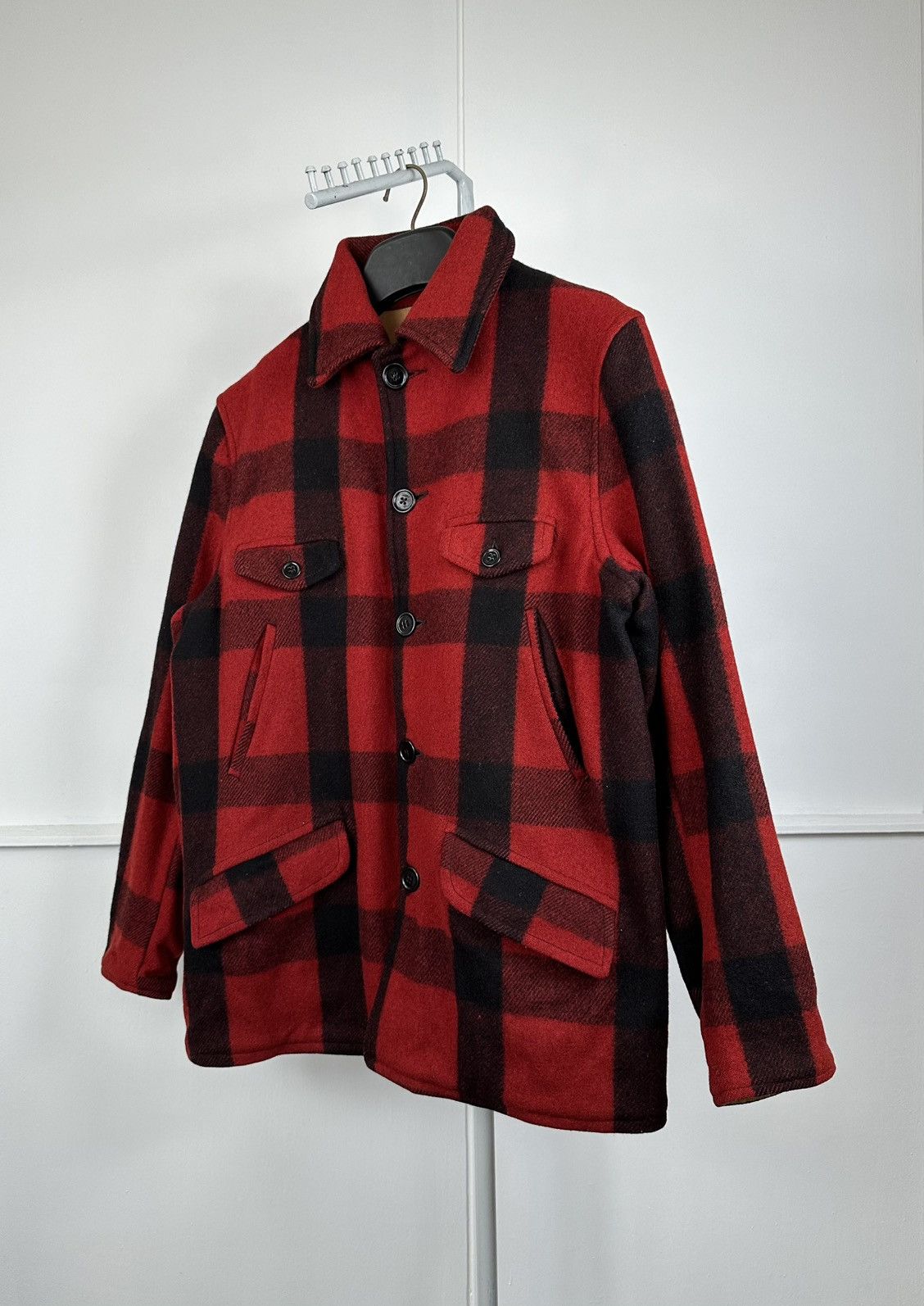 Chippewa 50s Chippewa Mackinaw Red Plaid Wool Hunting Jackets Size US L / EU 52-54 / 3 - 8 Thumbnail