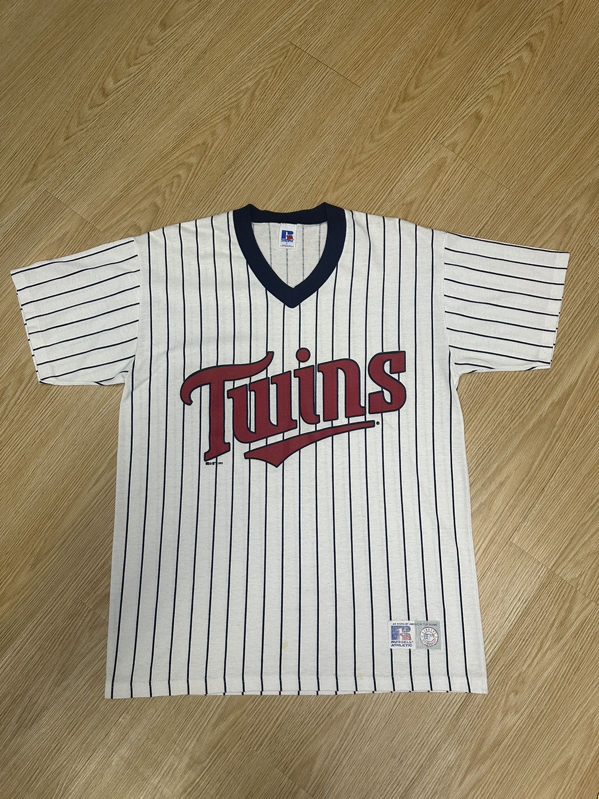 MLB 80s MLB Minnesota Twins Vintage Russel Tshirt A487 Size US M / EU 48-50 / 2 - 3 Thumbnail