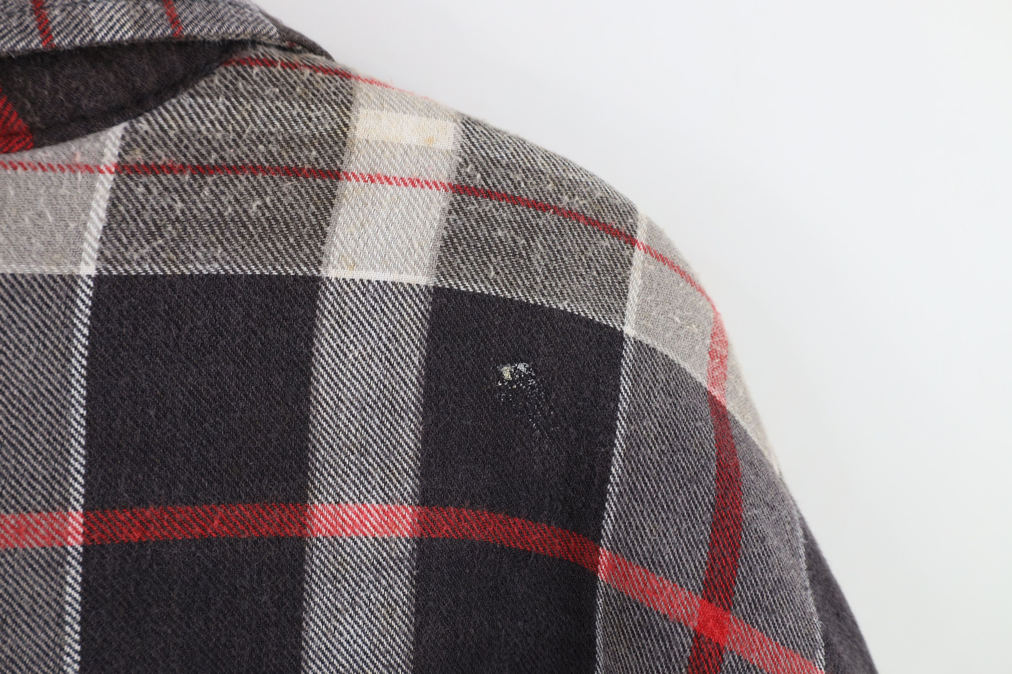 Vintage Vintage 90s Streetwear Flannel Button Shirt Jacket Jac Shirt Size US XXL / EU 58 / 5 - 11 Thumbnail