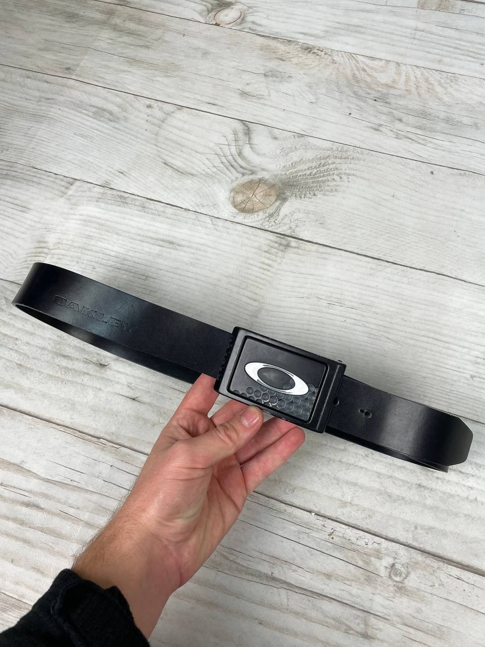 Oakley Vintage Oakley Leather Belt 00s Gorpcore Size 32 - 4 Thumbnail