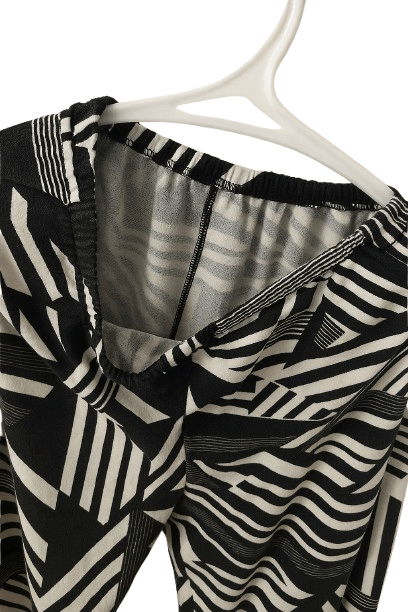 Vintage sleep pants black white Size 24" / US 00 / IT 34 - 3 Thumbnail