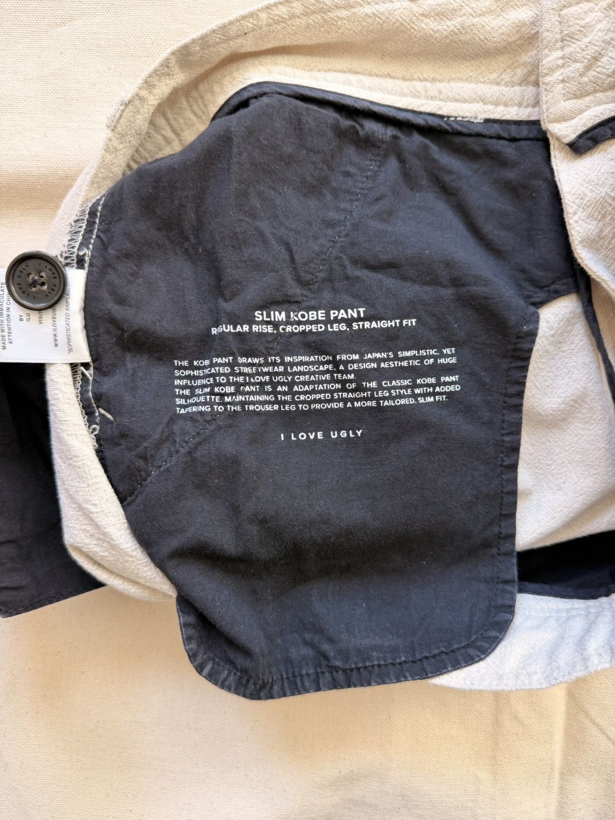 I Love Ugly I Love Ugly Cropped Linen Kobe Pants Size US 30 / EU 46 - 3 Thumbnail
