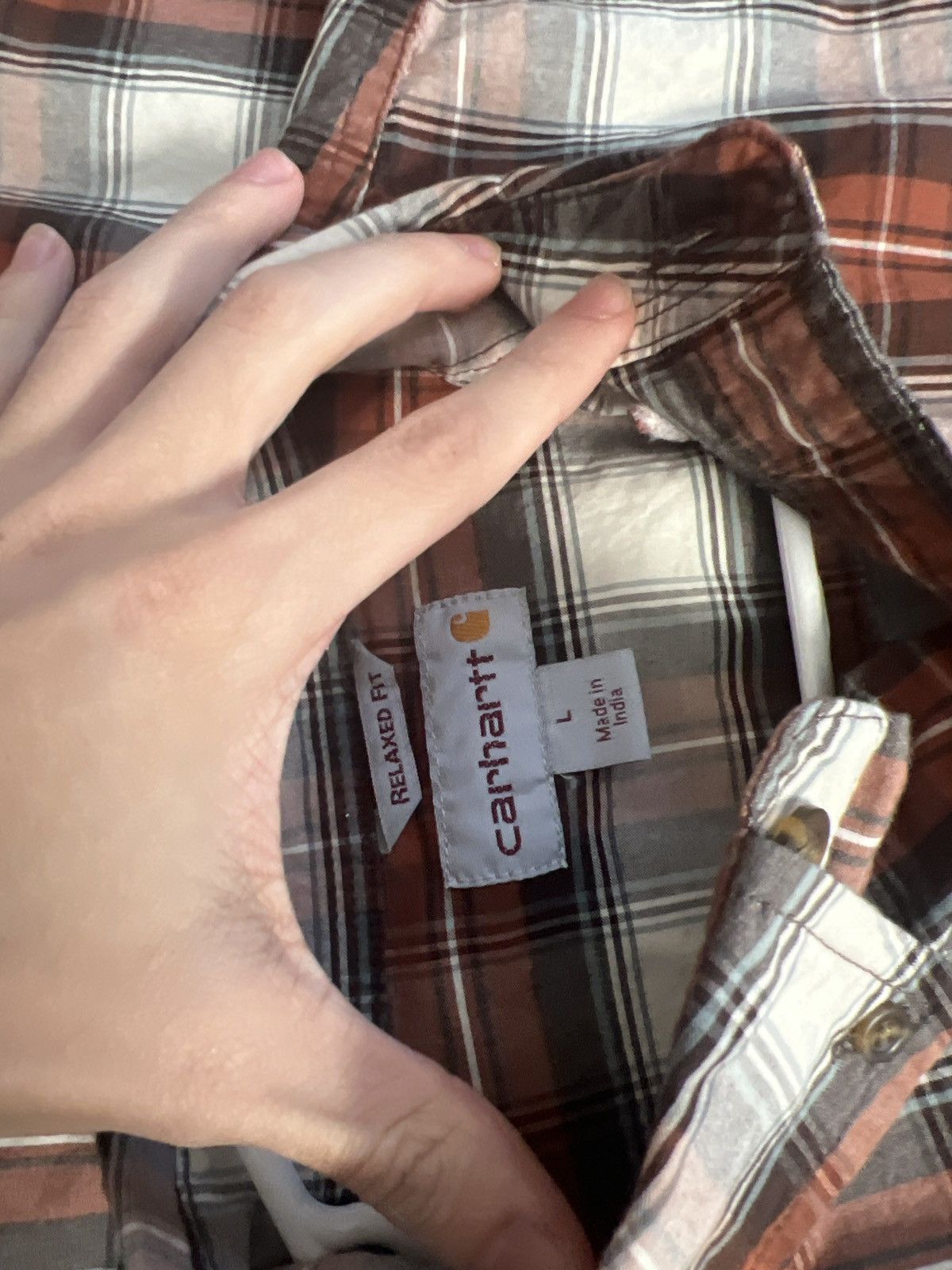 Carhartt Vintage carhartt button up plaid Size US L / EU 52-54 / 3 - 4 Thumbnail
