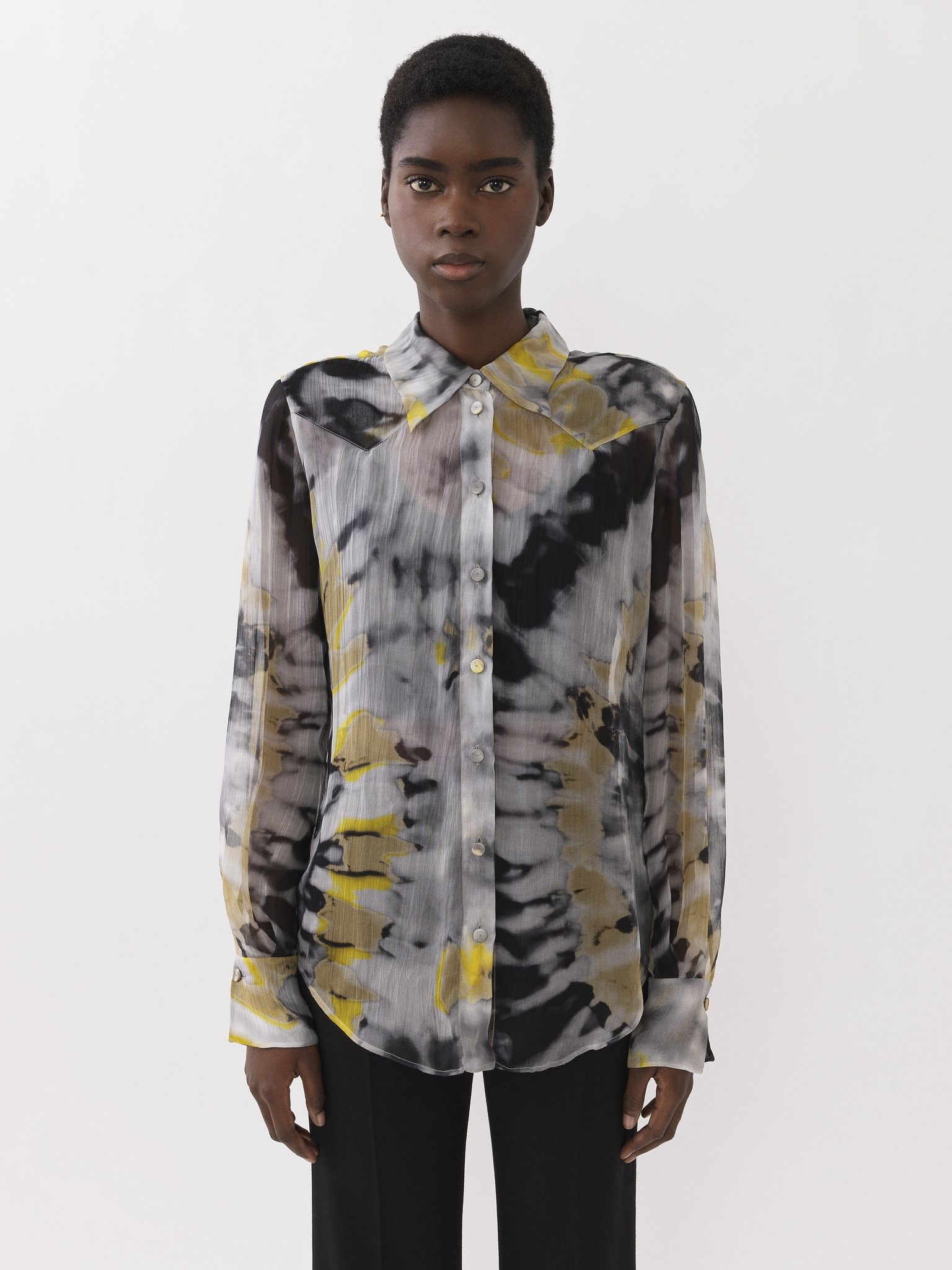 Chloe oc11z0525 Printed Western Blouse in Multicolor Size L / US 10 / IT 46 - 2 Thumbnail