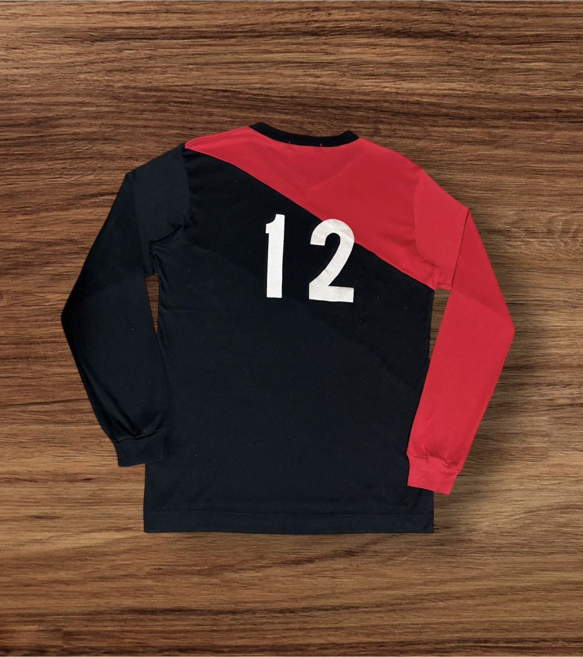 Descente × Japanese Brand Vintage DESCENTE SANSHO 12 Long Sleeve Soccer Jersey Size US S / EU 44-46 / 1 - 2 Thumbnail