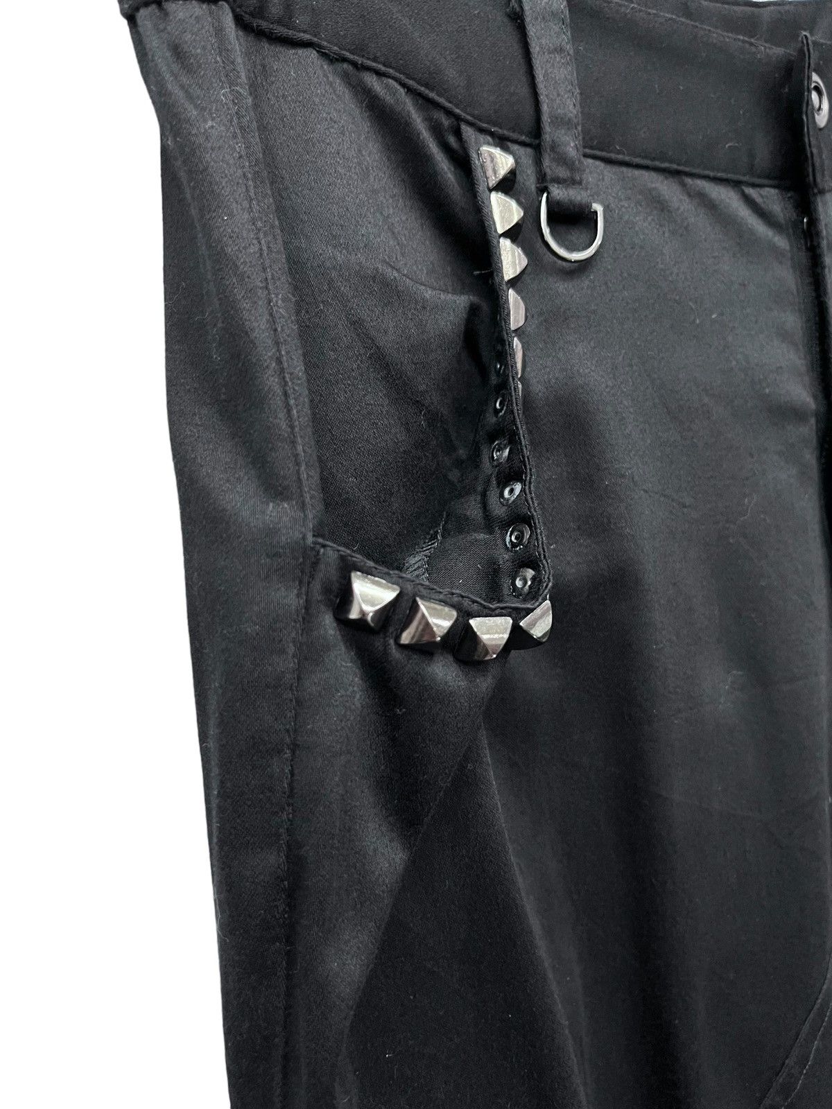 Japanese Brand 🔥90’s BLACK BACCARA Punk Studded Jogger Cargo Soft Blends Size US 29 - 9 Thumbnail