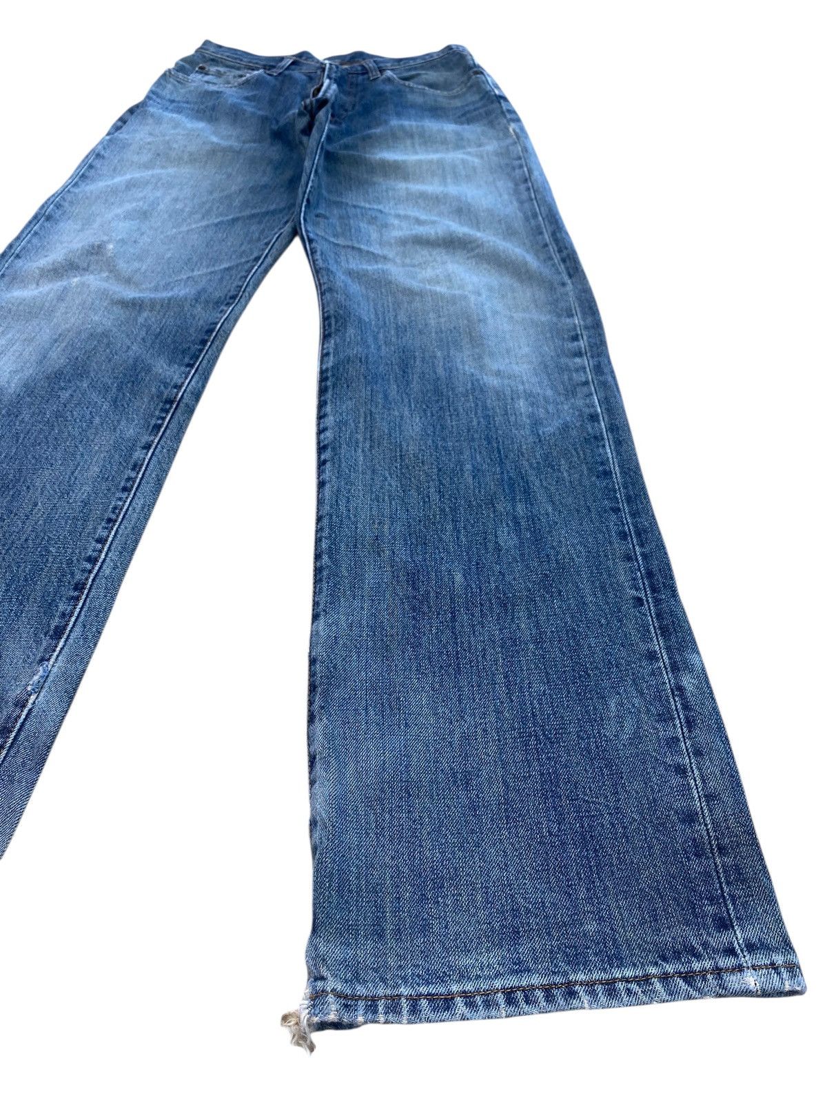 Japanese Brand Japanese Brand Gold Rush Blue Faded Wash Style Loose Jeans Size US 28 / EU 44 - 8 Thumbnail
