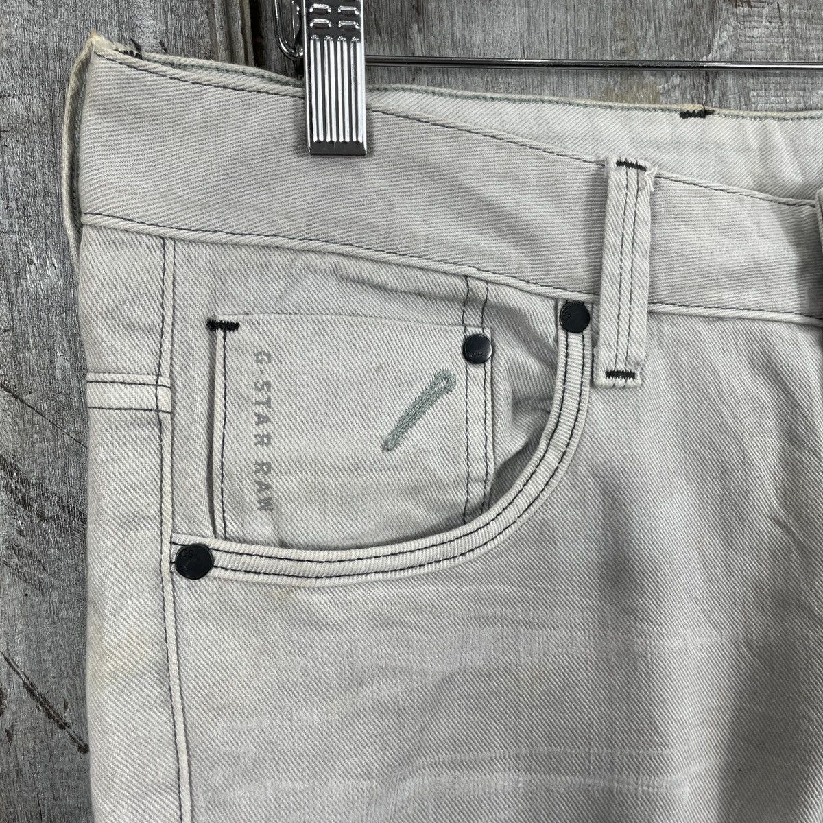 G-Star × Vintage Vintage Gstar Light Wash Jeans Size US 33 - 5 Thumbnail