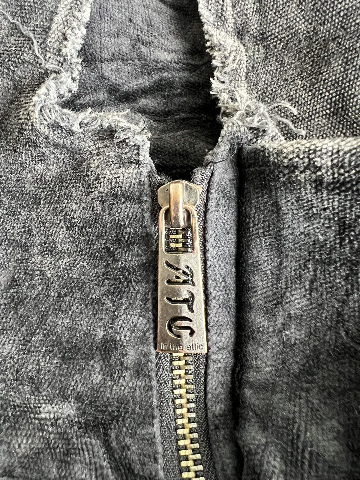 If Six Was Nine 1990s In The Attic 🇯🇵 Velour Patchwork Velco Strap Hoodie Size US L / EU 52-54 / 3 - 10 Thumbnail