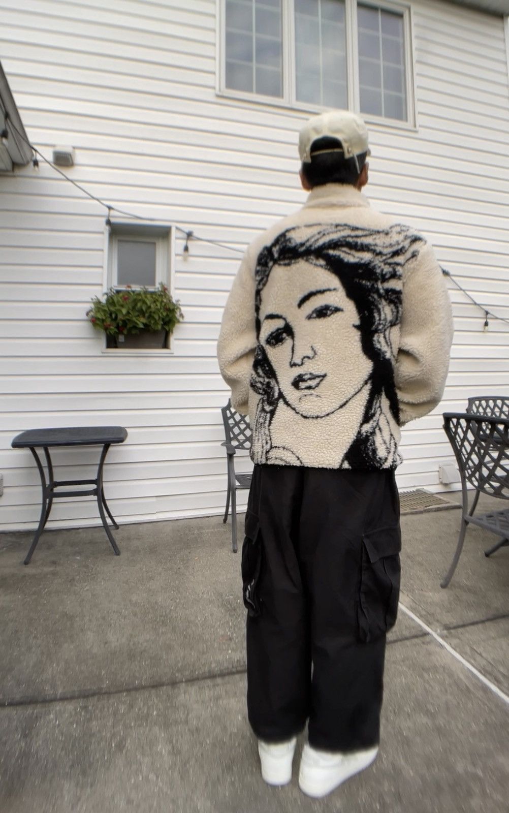 Stussy STUSSY VENUS JACQUARD SHERPA JACKET FLEECE LARGE Grailed