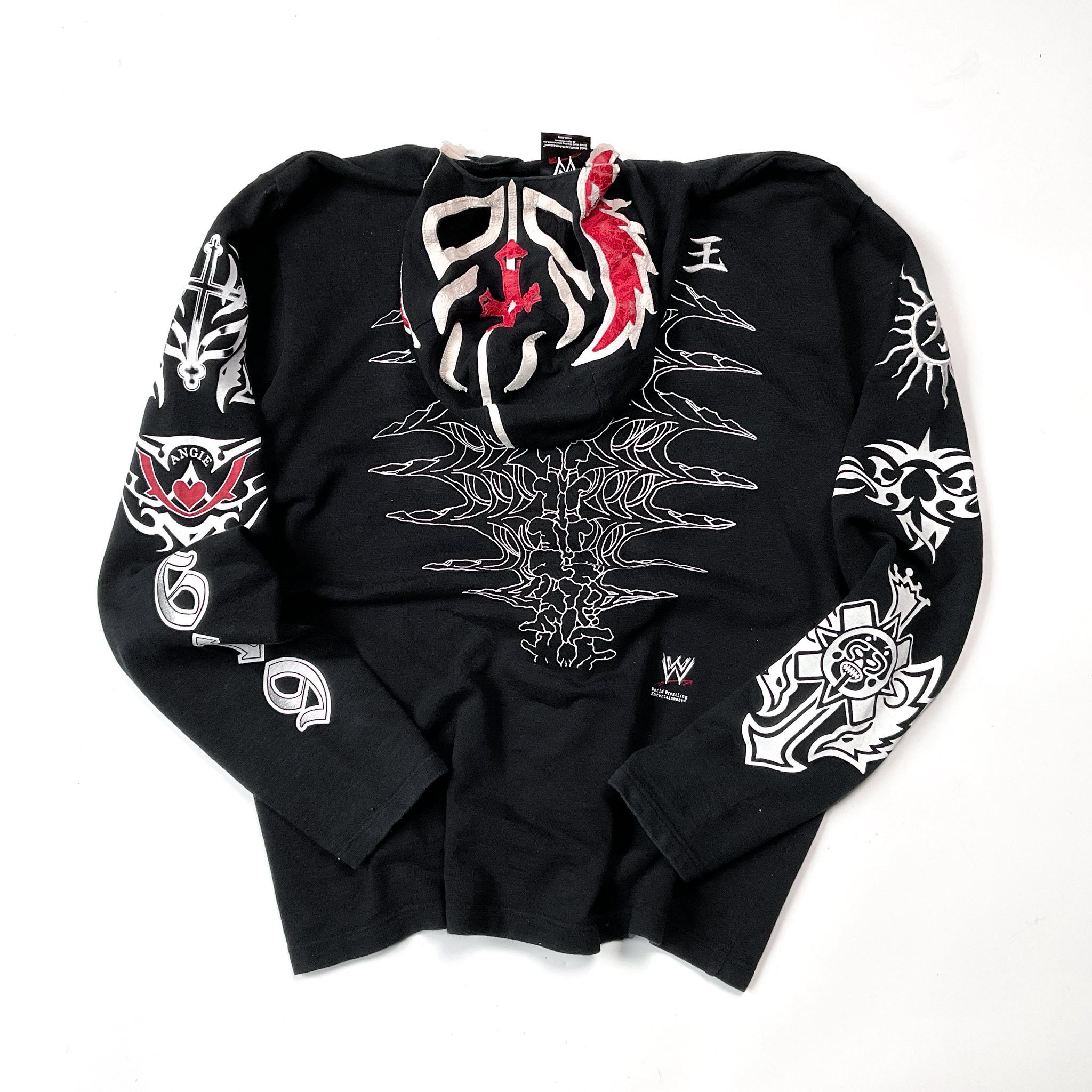 PPFM Vtg 00's PPFM x WWE " Ray Mysterio " Mask Zipper Hoodie Size US L / EU 52-54 / 3 - 13 Thumbnail