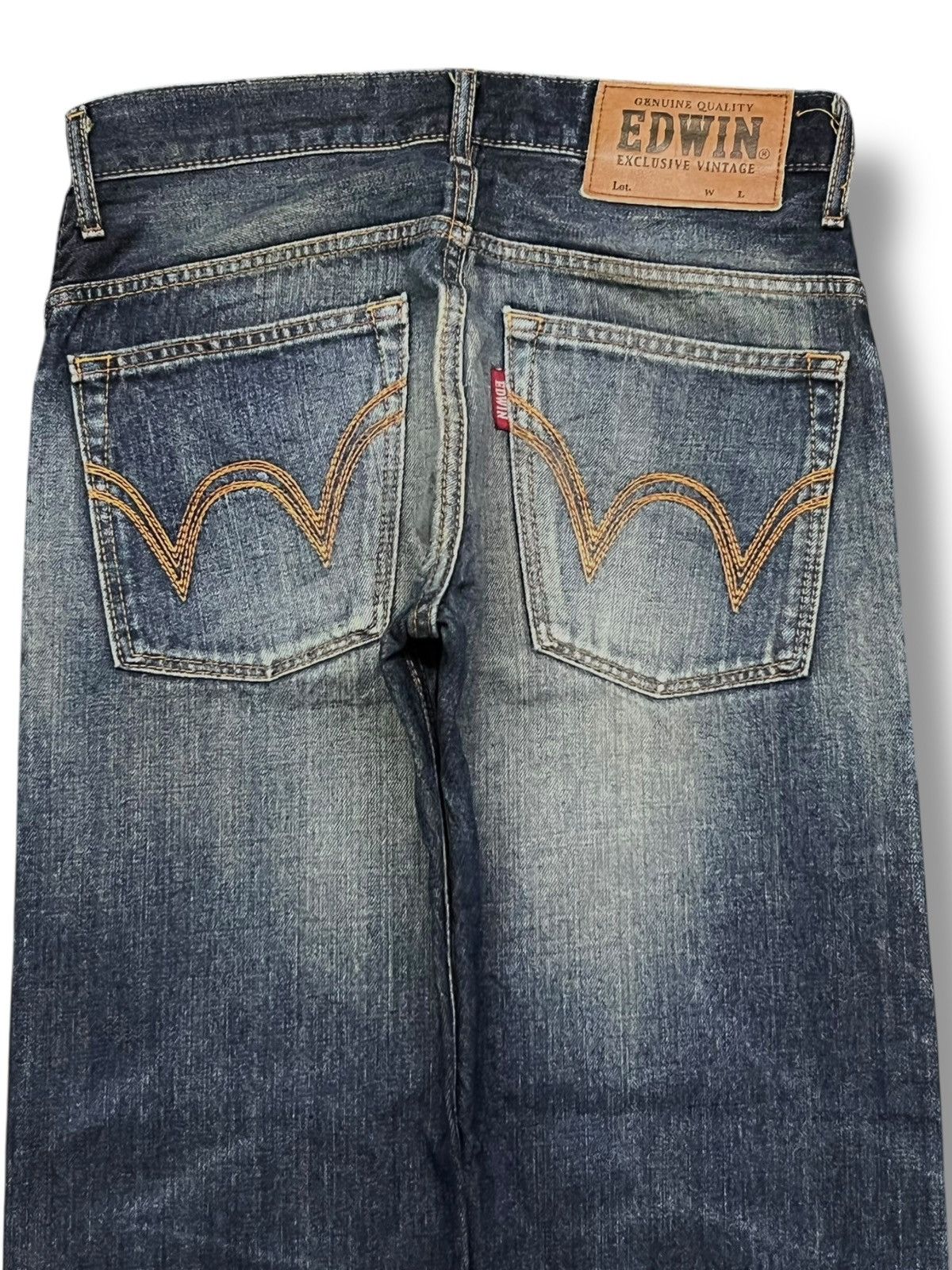 Edwin Edwin 403 Exclusive Vintage Japan - Faded, Distressed Denim Size US 31 - 5 Thumbnail