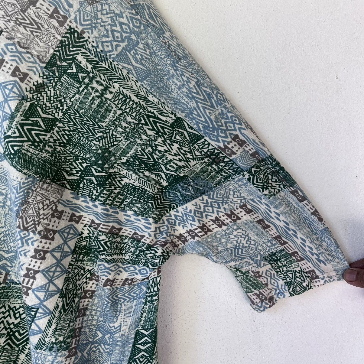 Issey Miyake Plantation by Issey Miyaki Abstract Ethnic Cotton Top Size M / US 6-8 / IT 42-44 - 6 Thumbnail