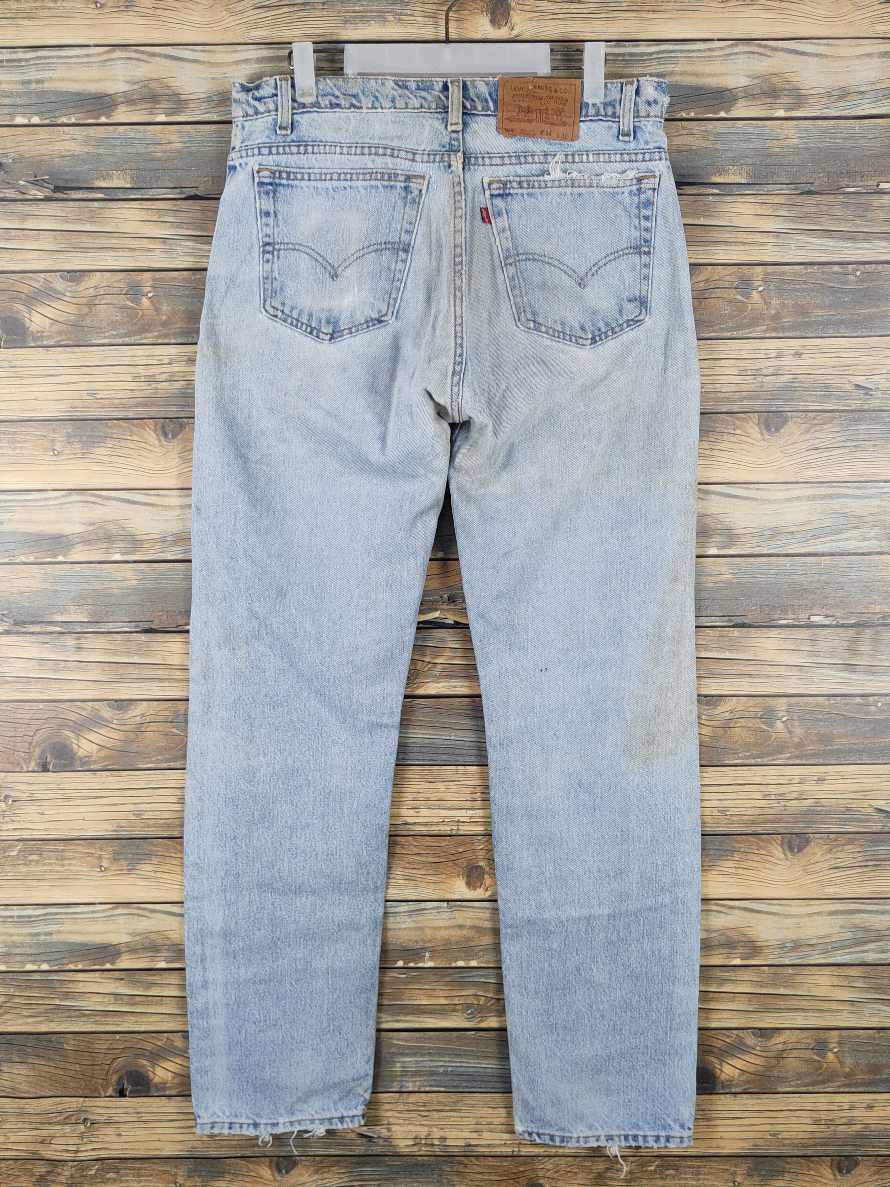 Levi's 505 Levi's Light Blue Distressed Ripped Jeans #W1572 Size US 34 / EU 50 - 8 Thumbnail