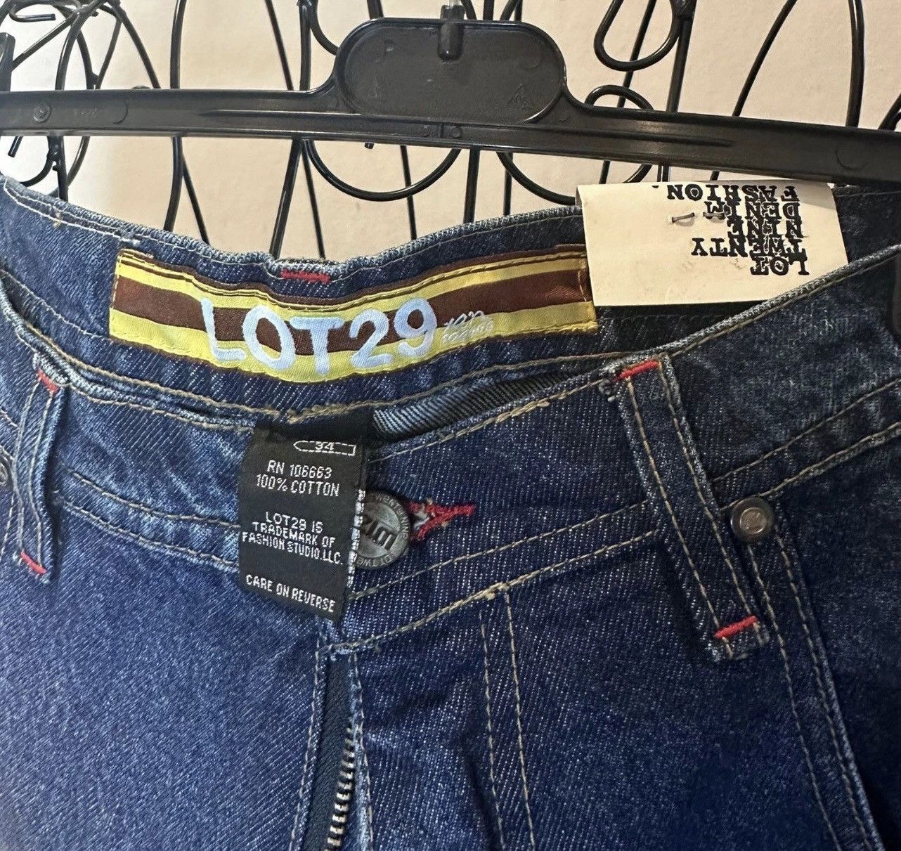 Warner Bros Lot29 Daffy Duck Y2K Jeans 34x33 – Looney Tunes Streetwear Size US 34 / EU 50 - 4 Thumbnail