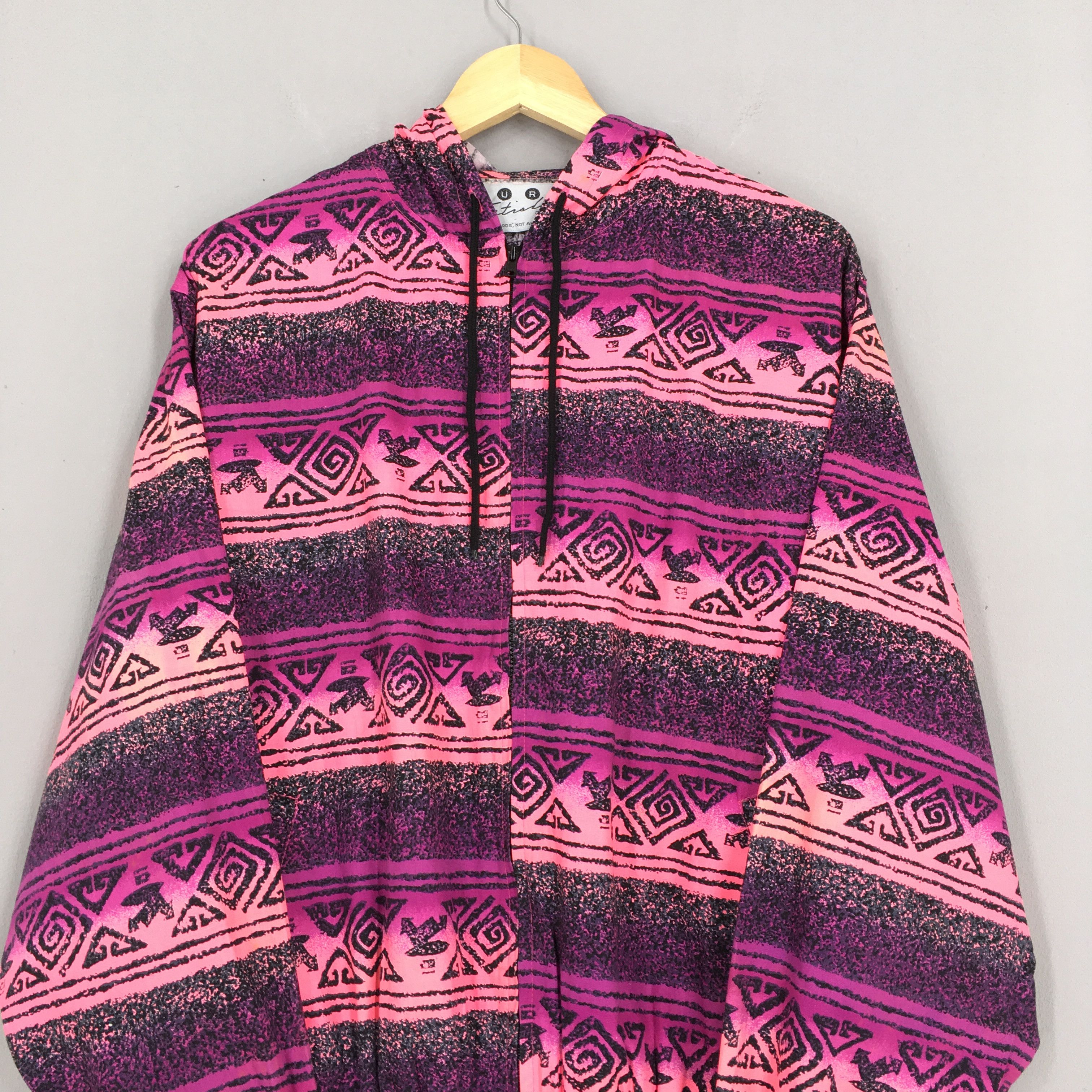 Other Vintage 90's Surf Fetish Hoodie Abstract Pattern Jacket Size US L / EU 52-54 / 3 - 2 Thumbnail