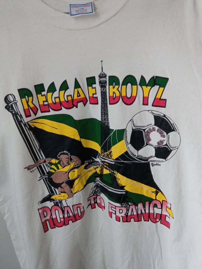 Vintage Reggae Boyz Jamaica Football Team World Cup France 98 Shirts Size US XL / EU 56 / 4 - 2 Thumbnail