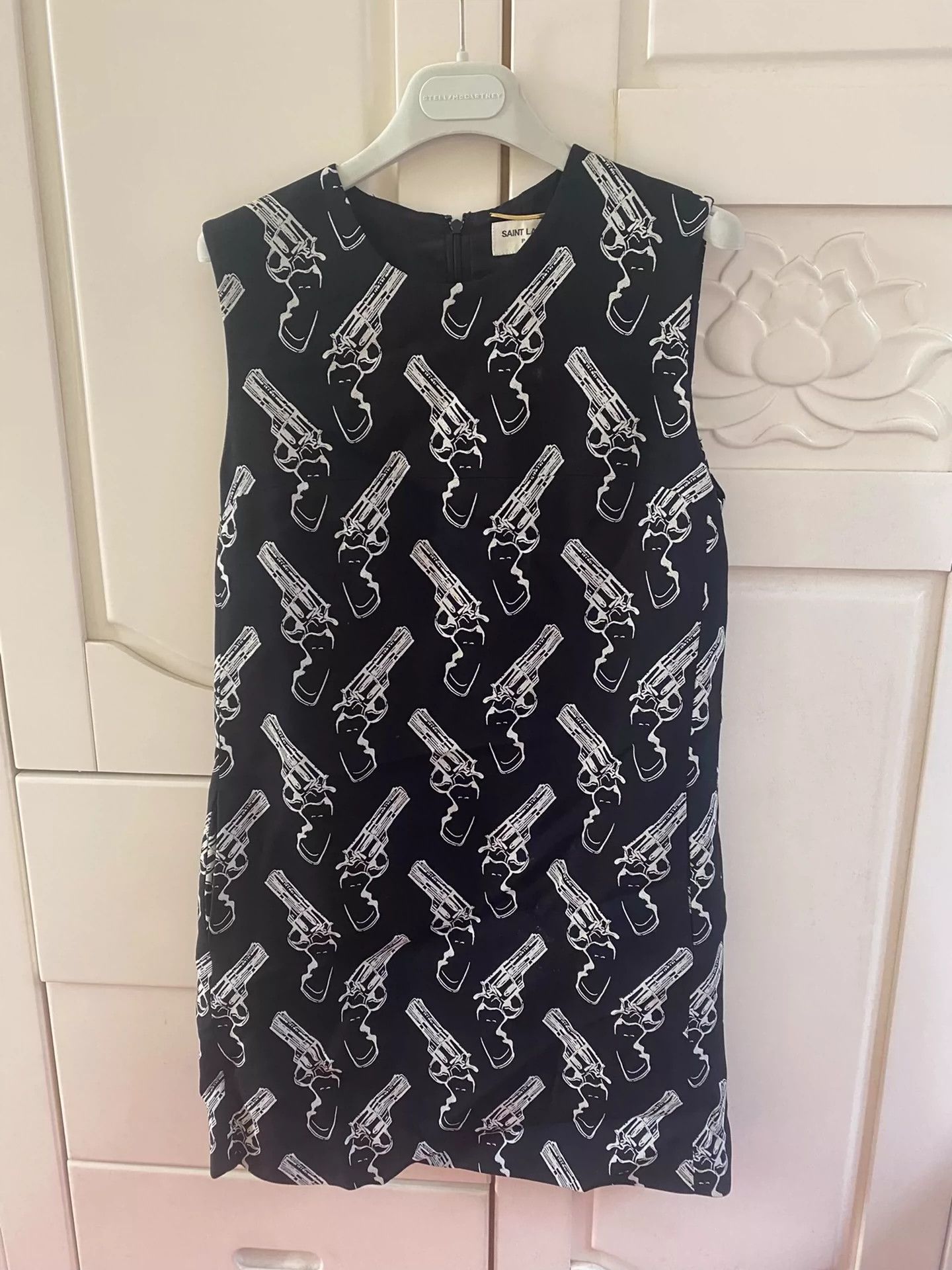 Saint Laurent Paris Pistol sleeveless dress