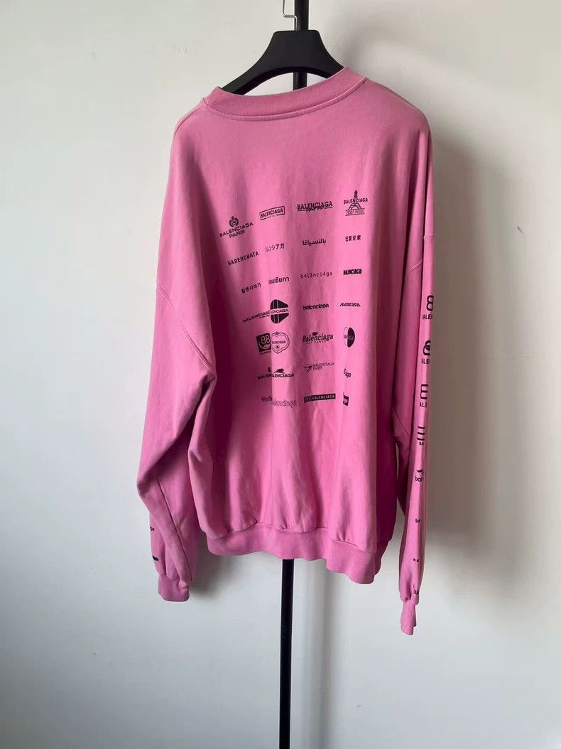 Balenciaga Balenciaga Logo Letter Printed Long Sleeve Hoodie Loose Fi Size US M / EU 48-50 / 2 - 2 Thumbnail