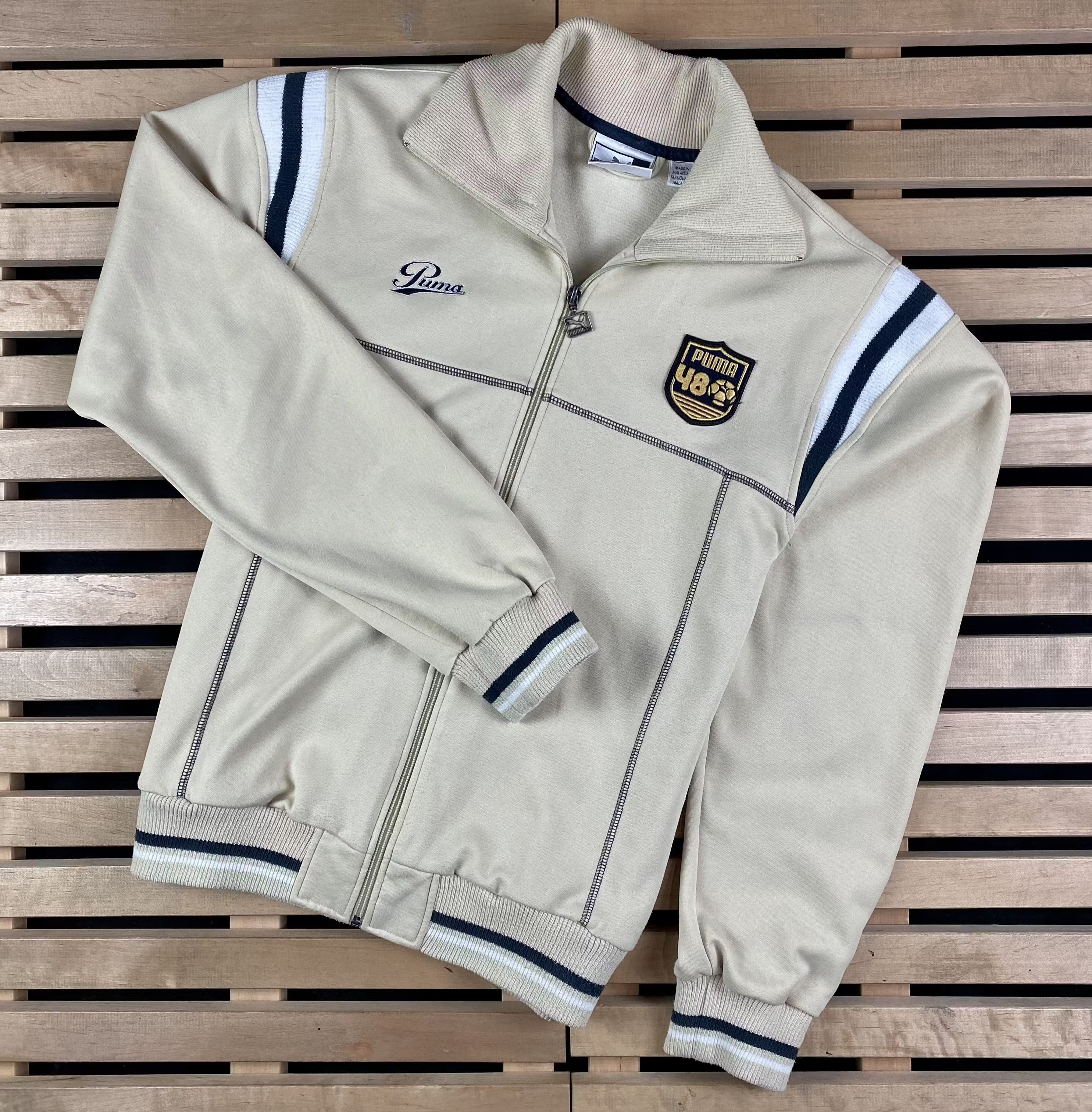 Puma × Vintage Mens Bomber Jacket Puma Vintage 48 ball Size L Size US L / EU 52-54 / 3 - 1 Thumbnail