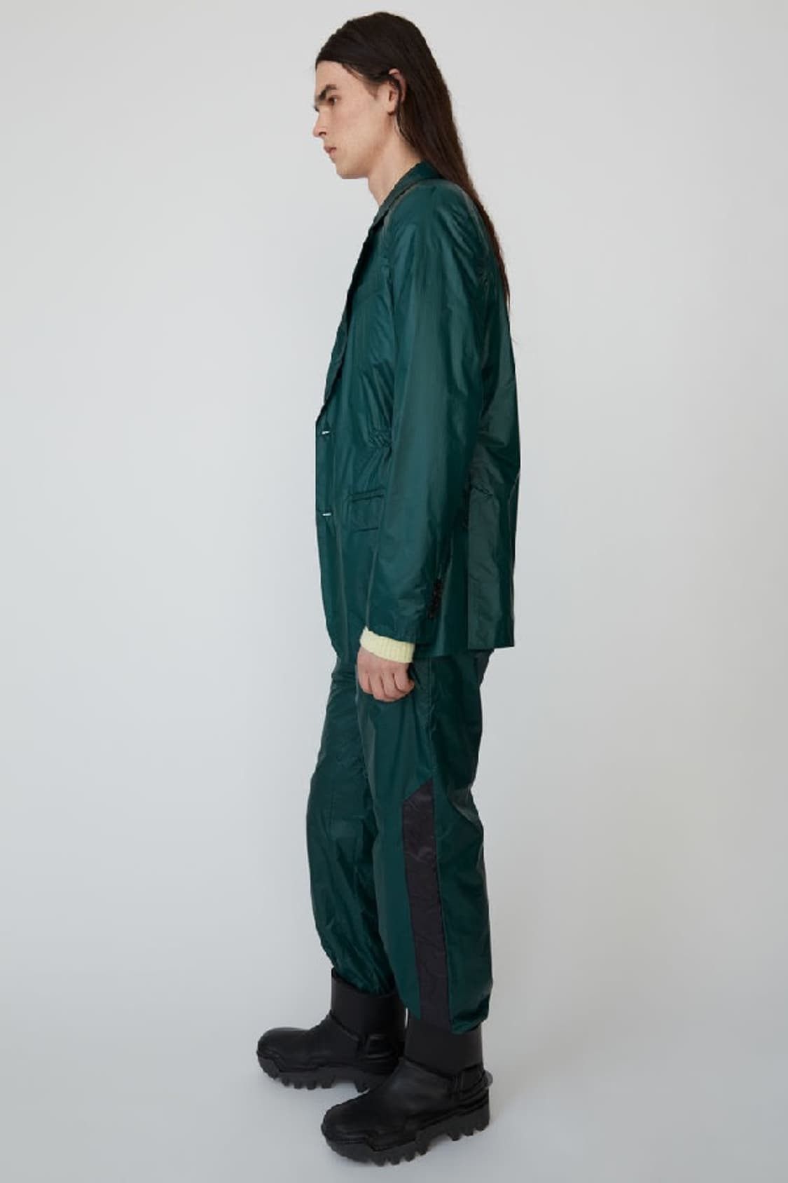 Acne Studios $590 - 50/L - Nylon Rip Suit Jacket - Green Size US L / EU 52-54 / 3 - 2 Thumbnail