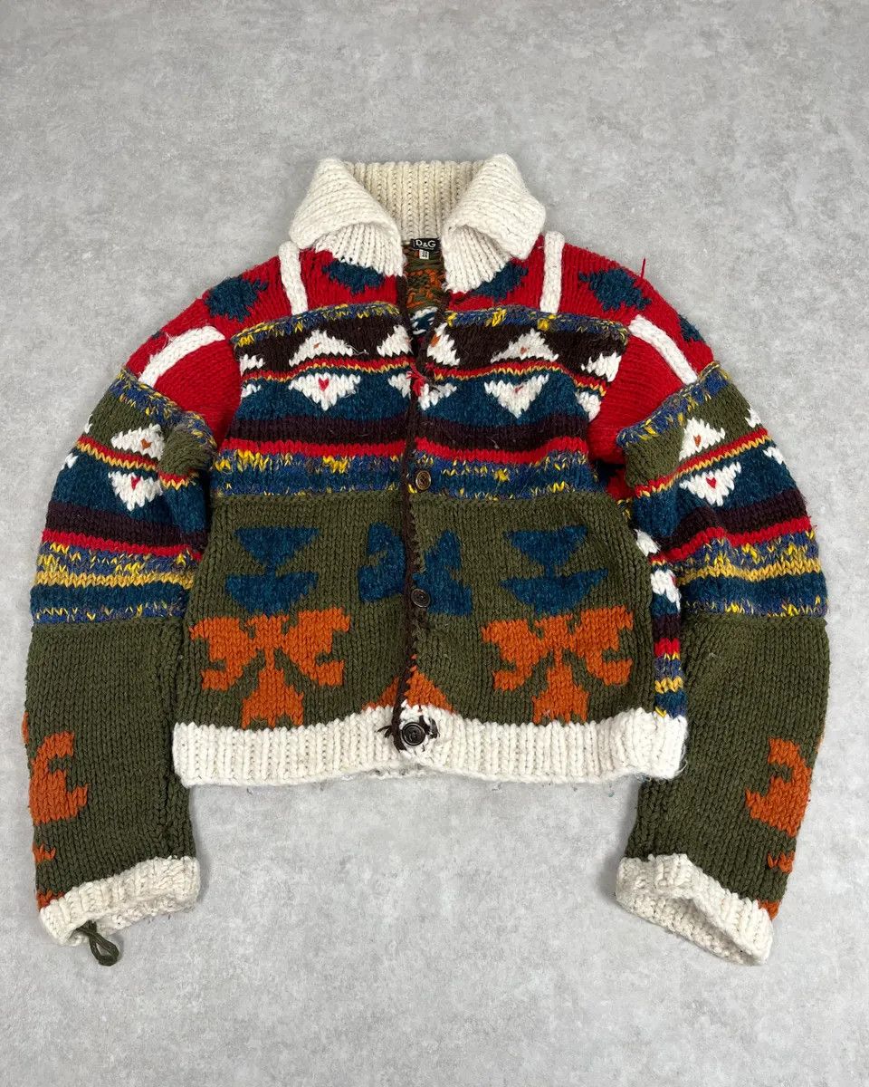 Dolce & Gabbana AW2004 Dolce & Gabbana Cozy Knit Buttoned Sweater Size US M / EU 48-50 / 2 - 1 Thumbnail