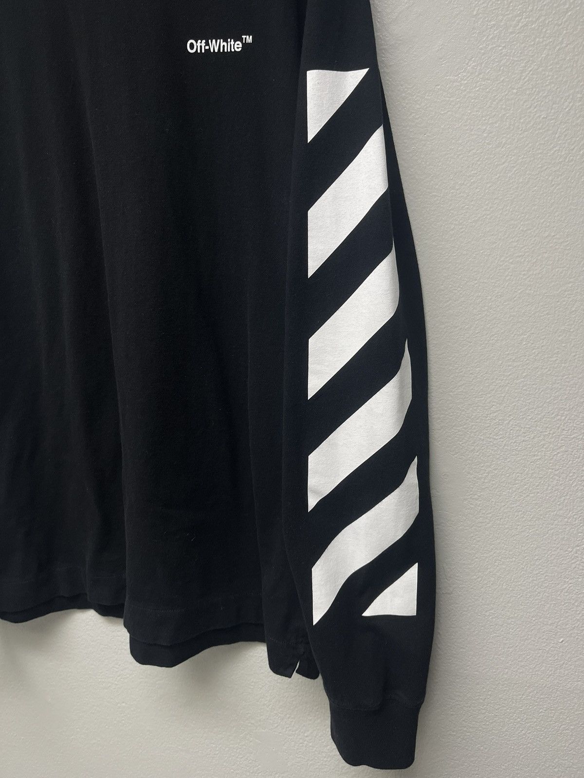 Off-White Off-White Diagonal Helvetica Logo Longsleeve Size US M / EU 48-50 / 2 - 3 Thumbnail