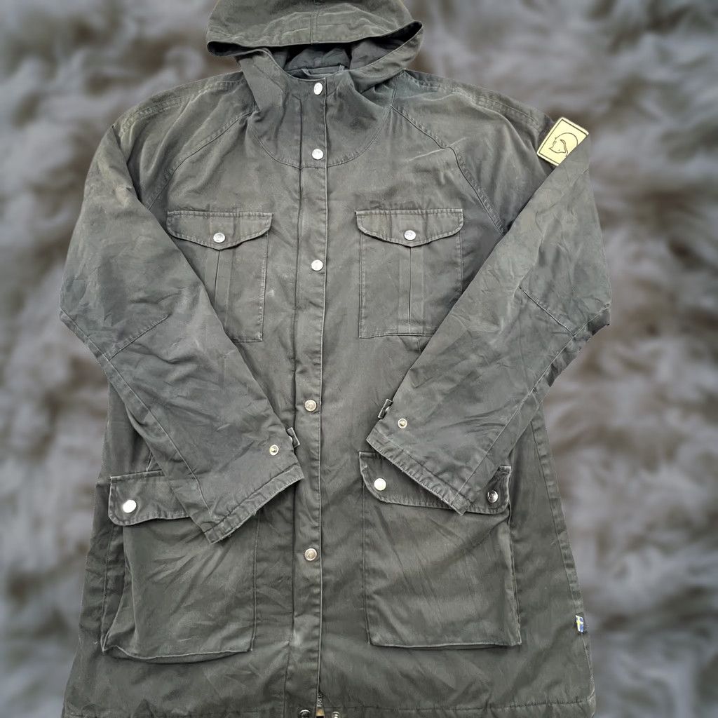 Vintage Fjällräven Greenland Parka Jacket G-1000 Womens XL Green Hooded Size XL / US 12-14 / IT 48-50 - 1 Thumbnail
