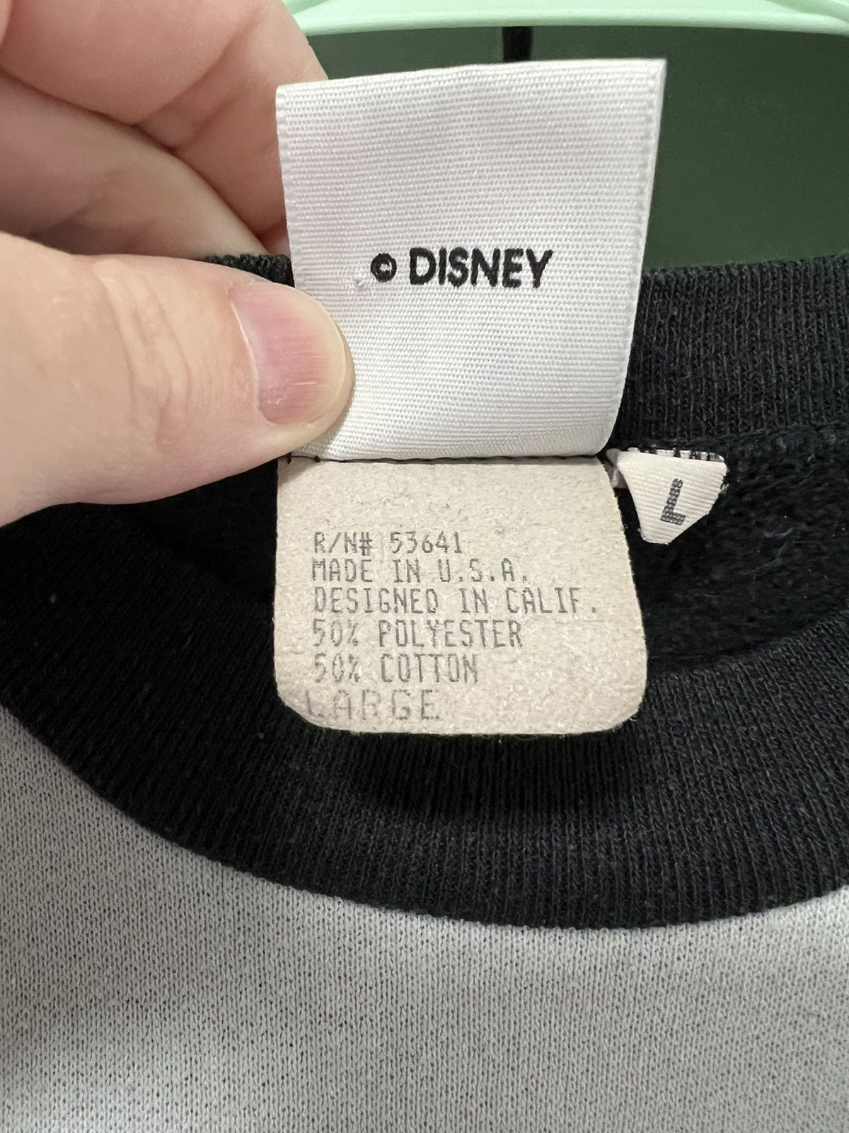 Disney Striped black & white Mickey, Disney Wear tag, Mens L. Size US L / EU 52-54 / 3 - 7 Thumbnail