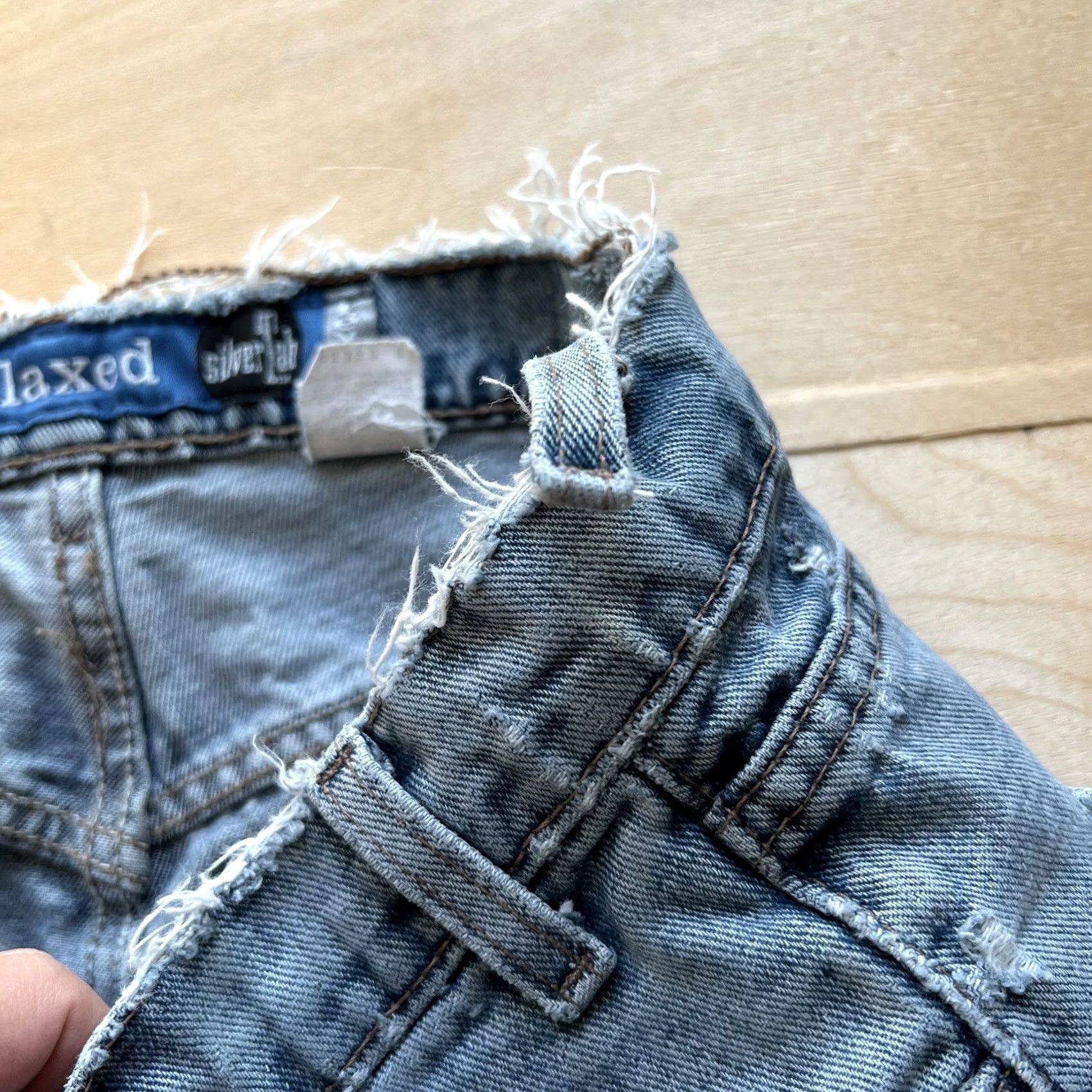 Levi's VINTAGE Levi's Silvertab Jeans 37 Blue 90s Baggy Skater Workwear Distressed Levis 501 Mens Jeans Size US 37 - 6 Thumbnail