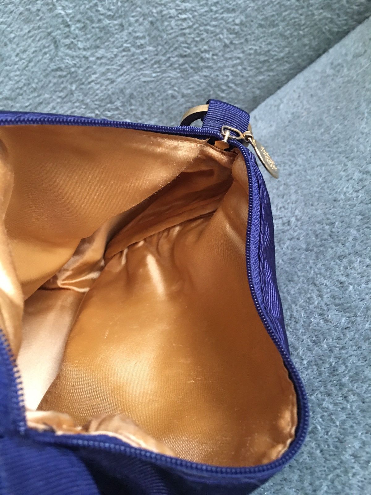 Dior Christian Dior Vintage Blue Cosmetic Travel Bag Pouch Size ONE SIZE - 8 Thumbnail