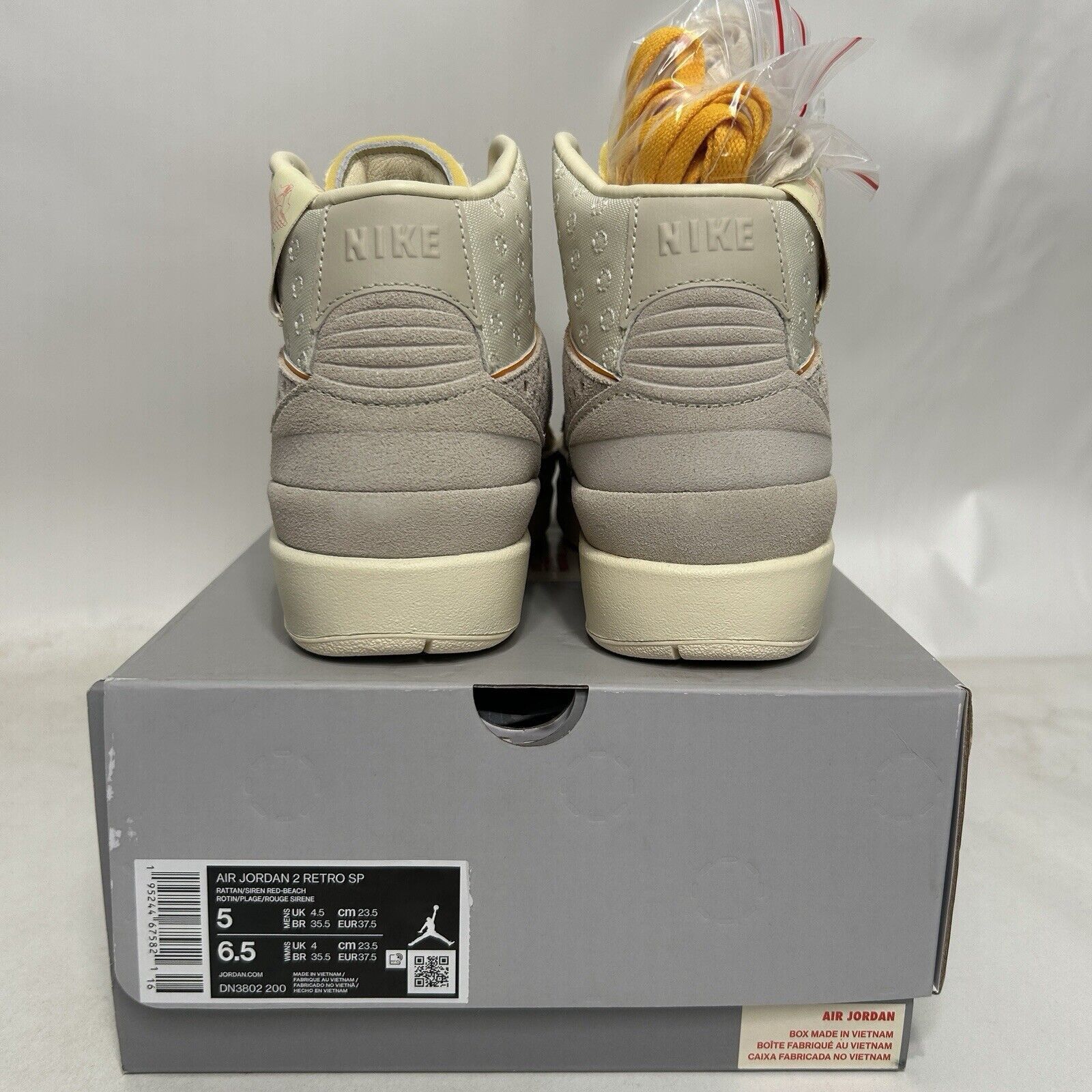 Jordan Brand Nike Air Jordan 2 Retro SP X Union LA “Rattan” 2024 Size US 6.5 / IT 36.5 - 4 Thumbnail