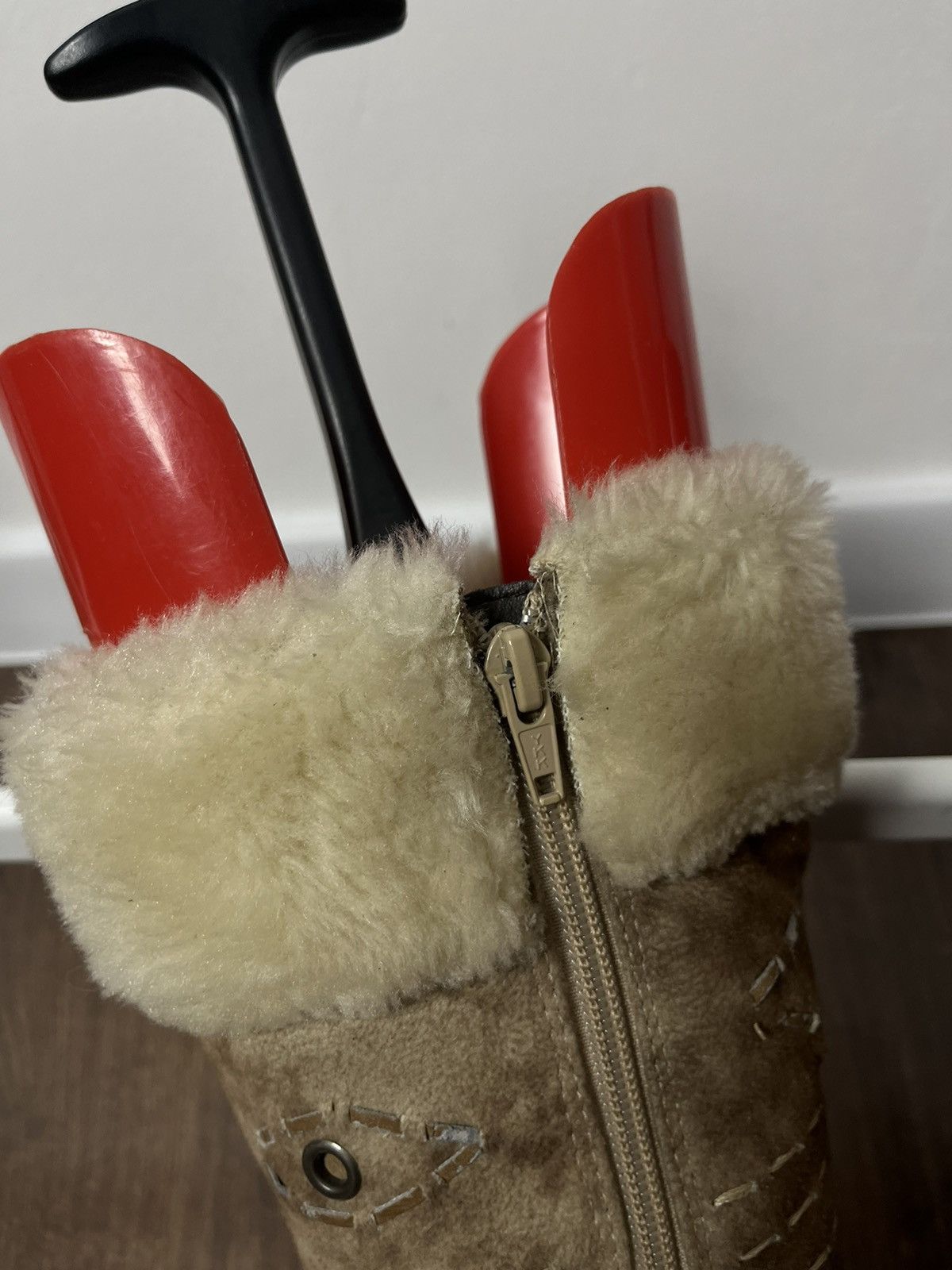 A.S.98 × If Six Was Nine Avante Garde Suede Fur Hi Women’s Boots Shoes 37 eu Size US 7 / IT 37 - 6 Thumbnail