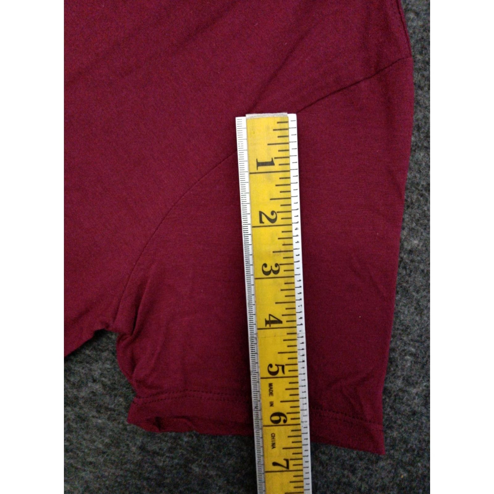 Nike Nike Tee Mens T-Shirt Short Sleeve Athletic Fit XS Burgundy Colored Solid Logo Neck Crew Pullover Activewear Shirt Size US XS / EU 42 / 0 - 4 Thumbnail