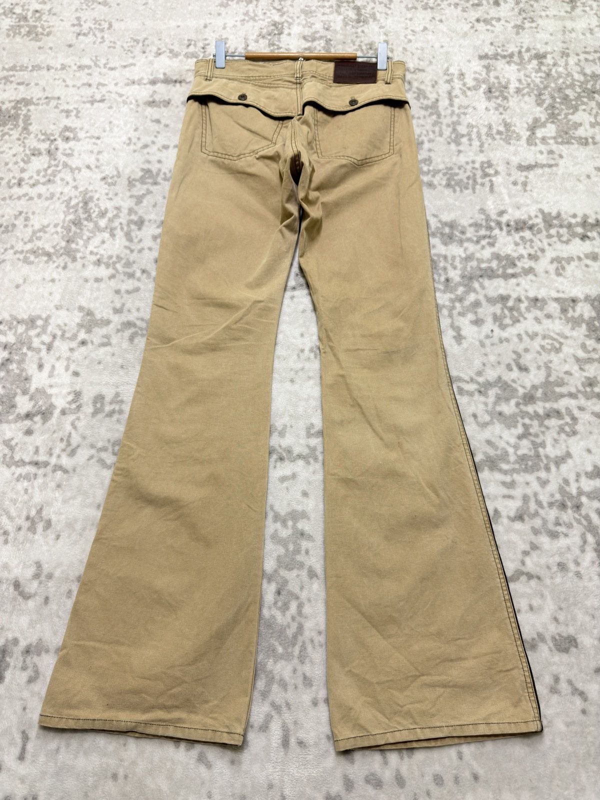 Morgan Homme Morgan Homme Flare Beige Side Stripe Vintage Slim Bootcut Size US 30 / EU 46 - 2 Thumbnail