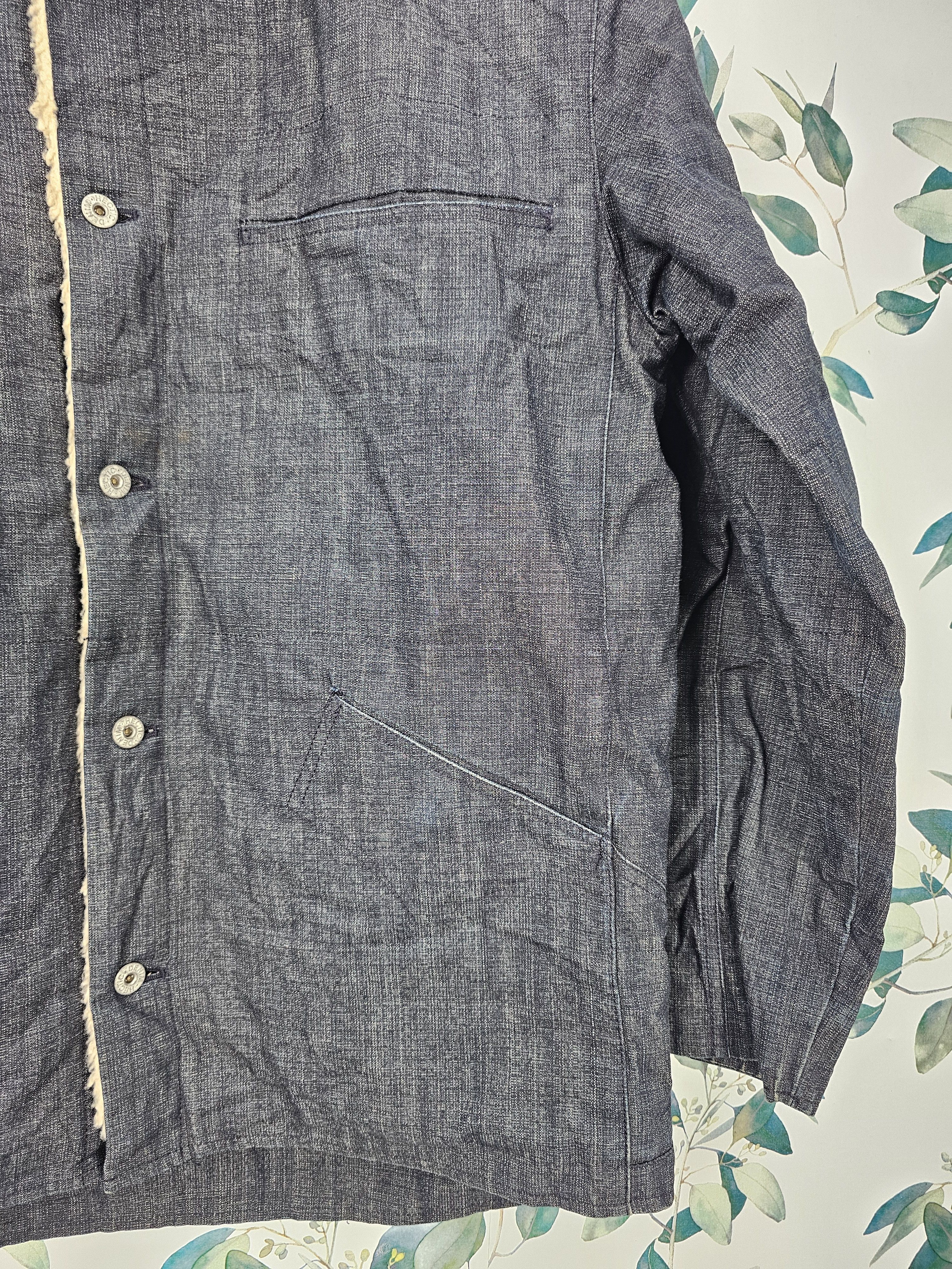 Japanese Brand MAD HECTIC Sherpa Denim Jeans Heavy Jacket J0146 Size US XL / EU 56 / 4 - 3 Thumbnail