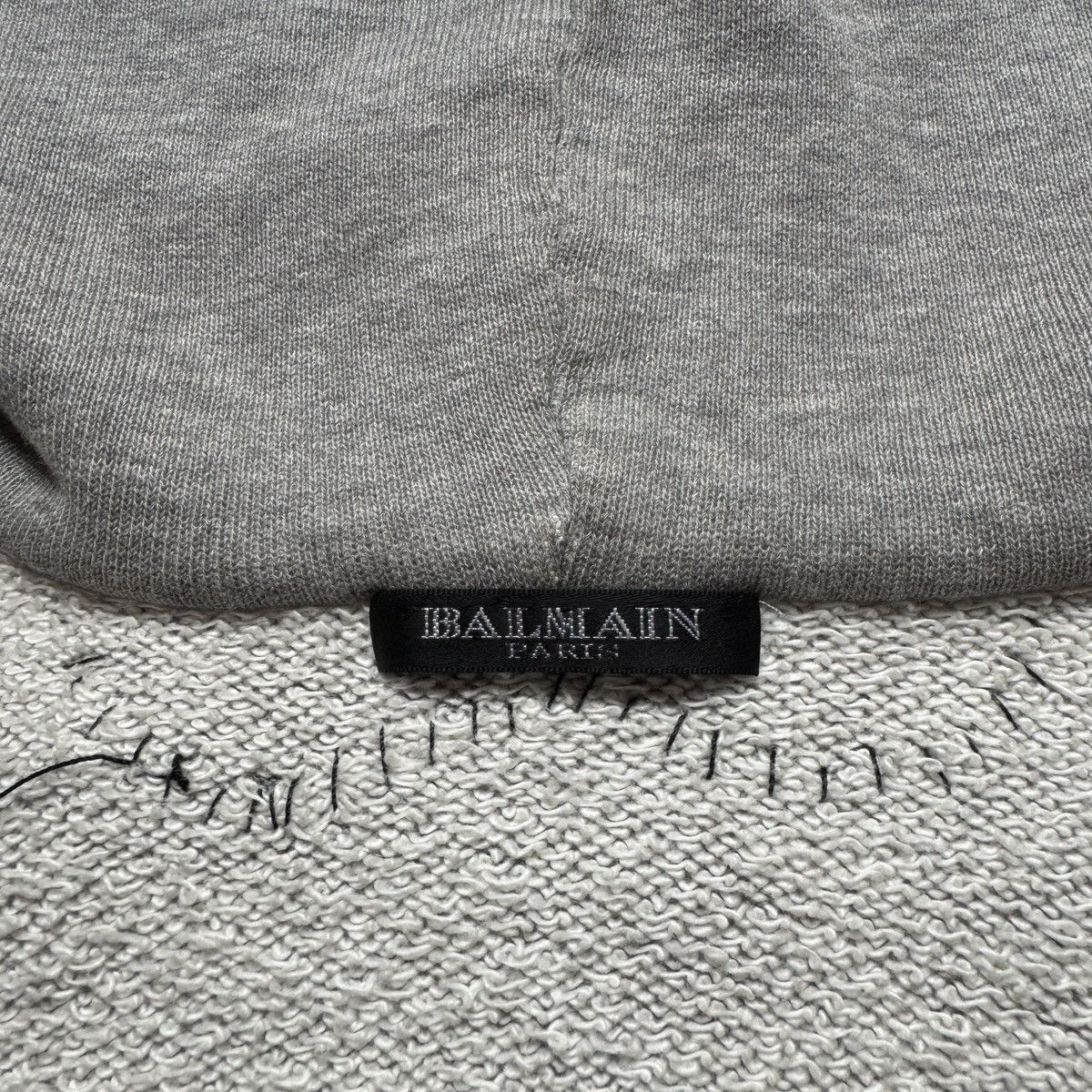 Balmain Balmain SS11 Tiger patched distressed hoodie Size US XS / EU 42 / 0 - 3 Thumbnail
