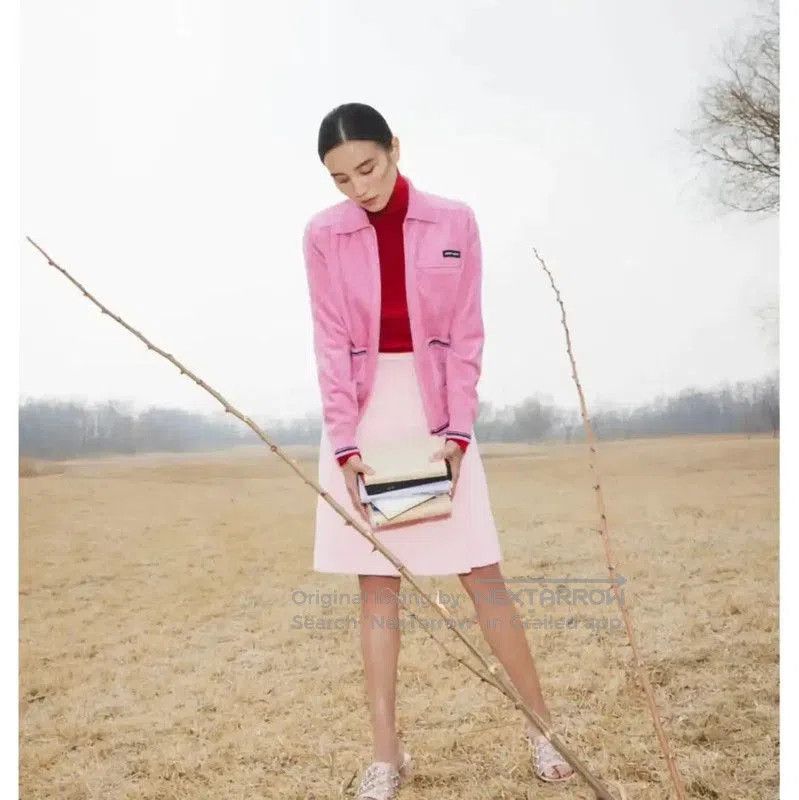 Miu Miu Miu Miu Coral Pink Women's Cardigan . Size L / US 10 / IT 46 - 8 Thumbnail
