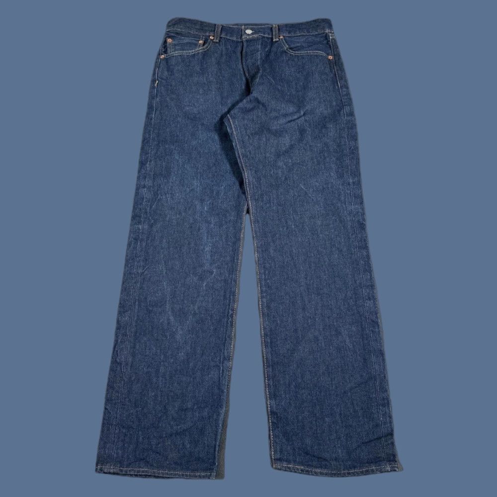 Levi's VINTAGE Levis 501 Jeans Mens 33x32 Blue Straight Leg Button Fly Raw Denim Shrink To Fit Size US 33 - 1 Thumbnail