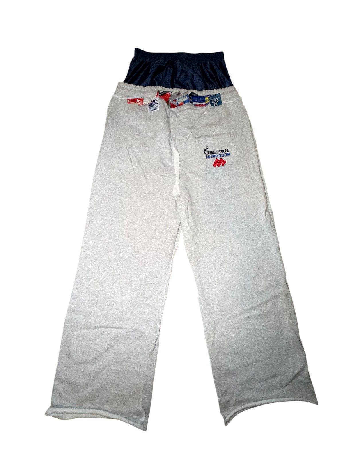 Greedy Unit × murd333r.fm Greedy Unit x Murd333r.Fm x ComplexCon Grey Sweatpants Size US 34 / EU 50 - 2 Thumbnail