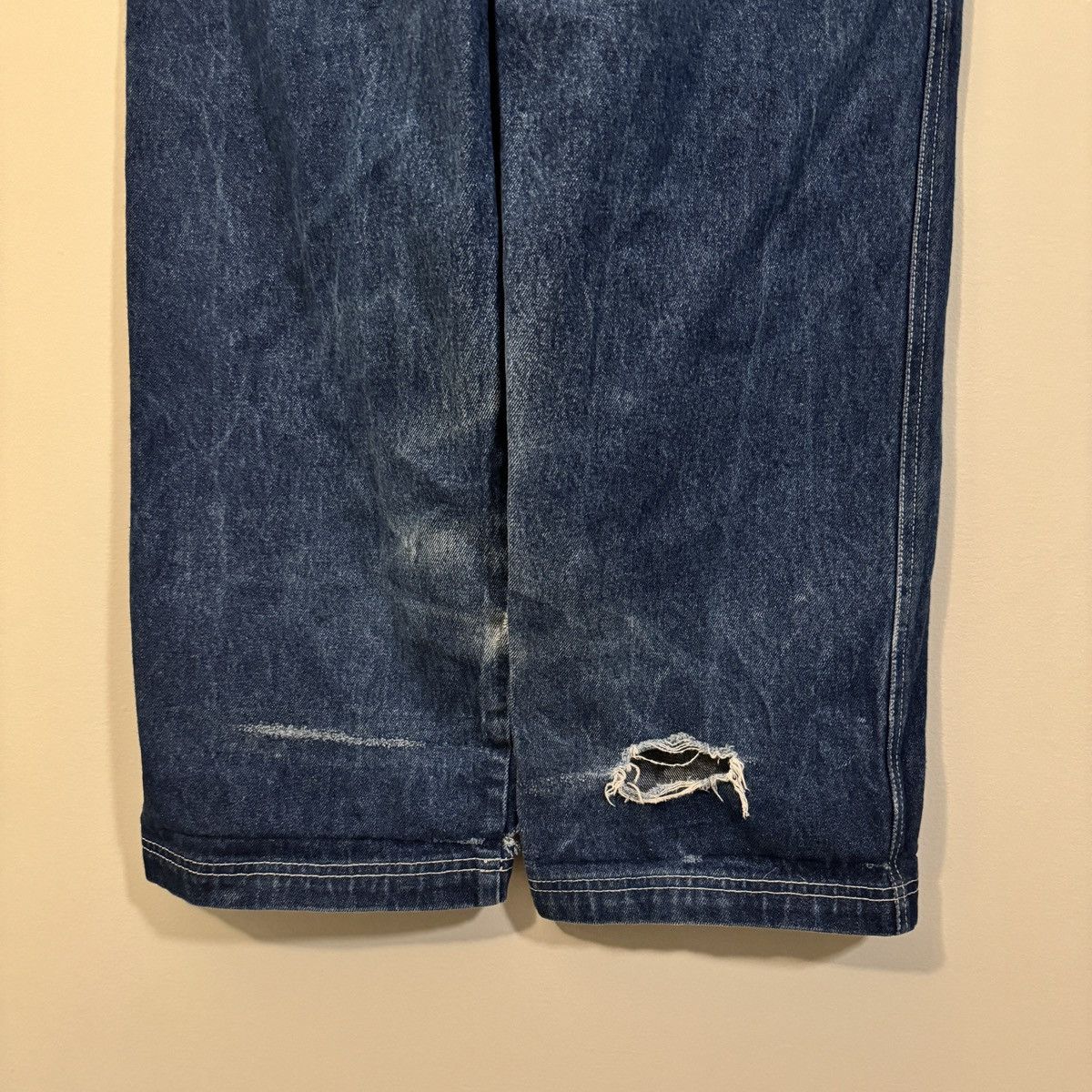 Vintage VINTAGE Y2K BAGGY DENIM BLUE VIBES SKATER JEANS JNCO STYLE Size US 32 / EU 48 - 13 Thumbnail